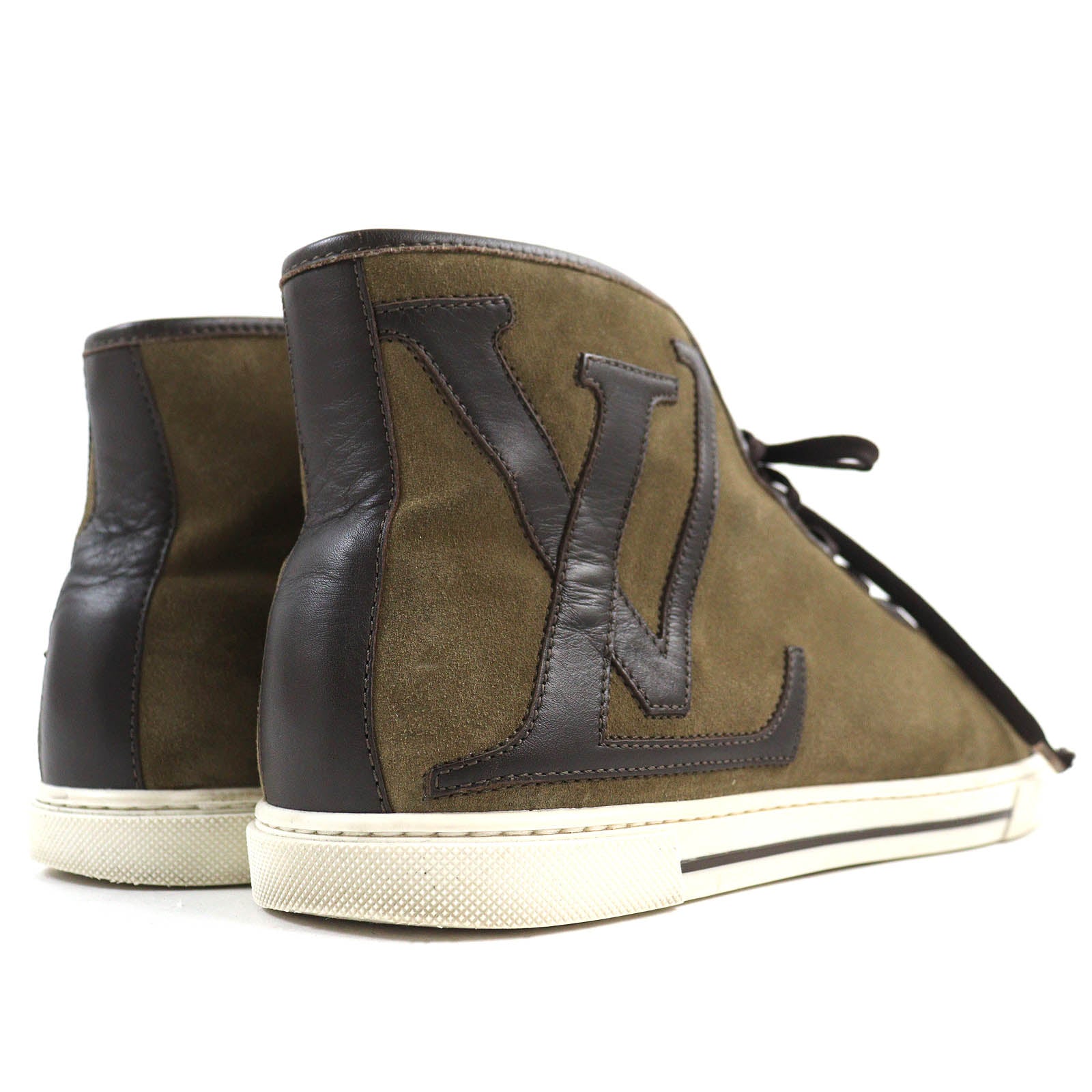 Louis Vuitton Suede Leather High Sneakers 7.5