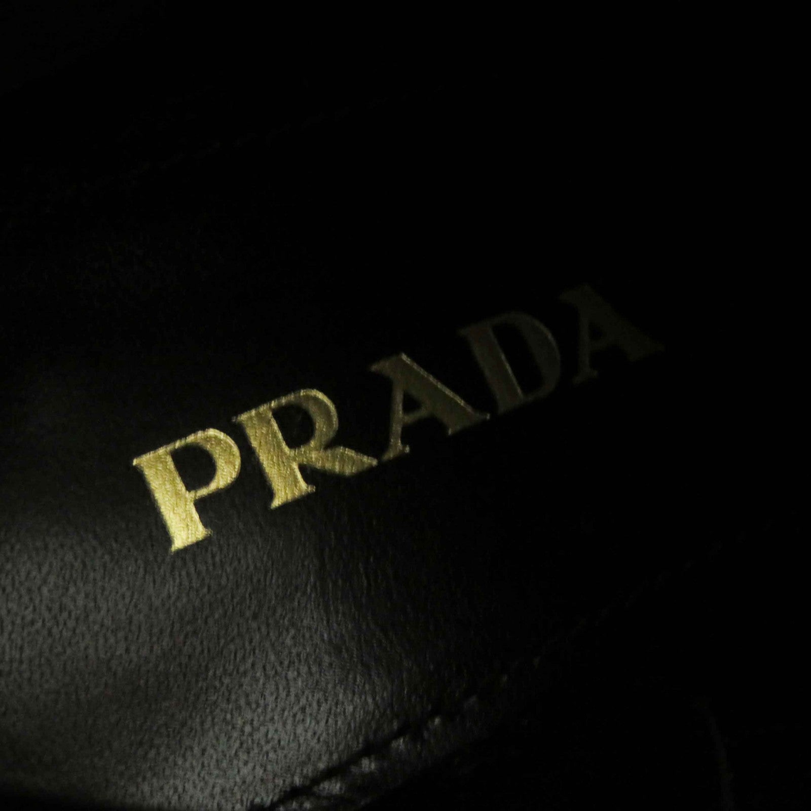 PRADA Leather Short Boots Brown Gray 37.5