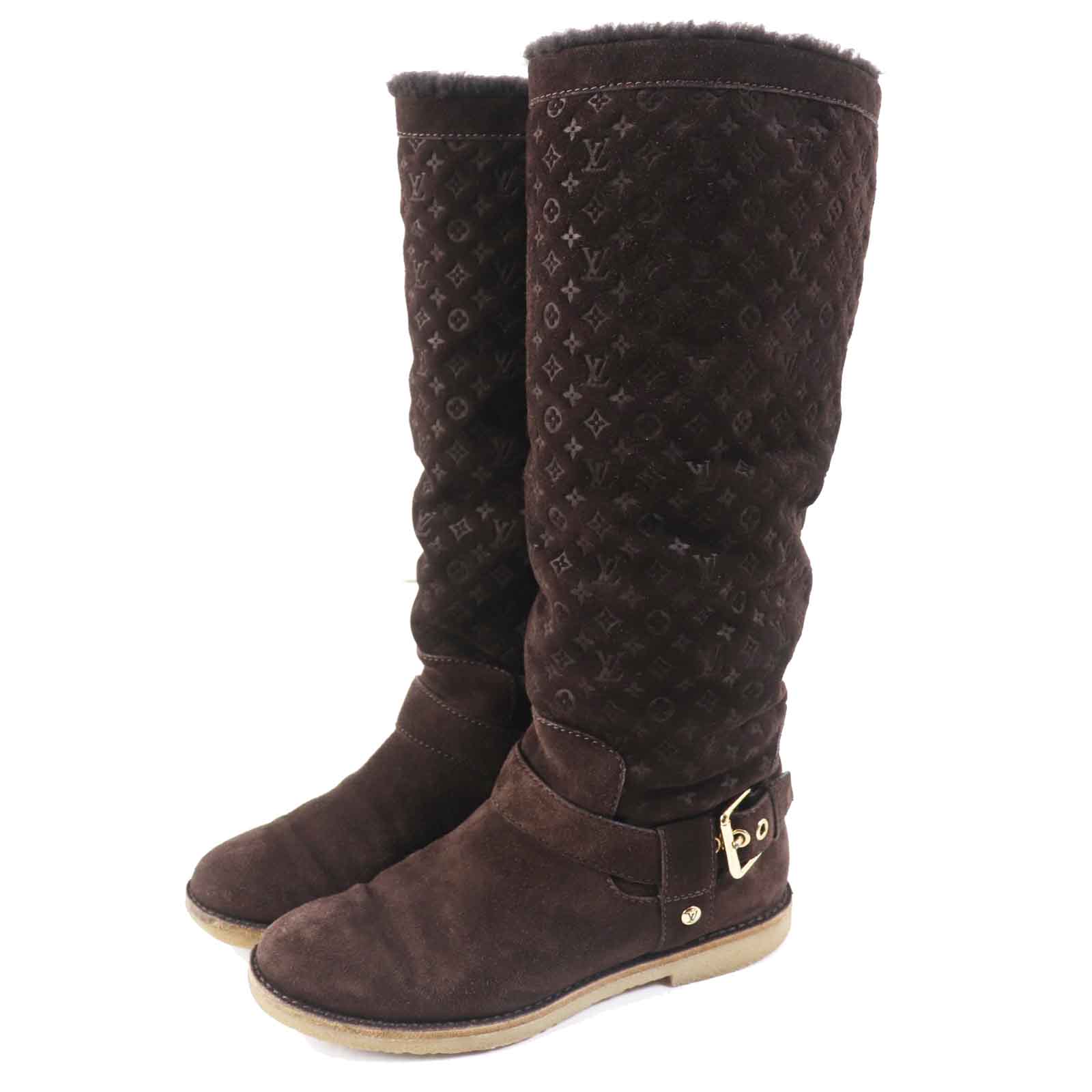 Louis Vuitton Monogram Mouton Knee-high Boots