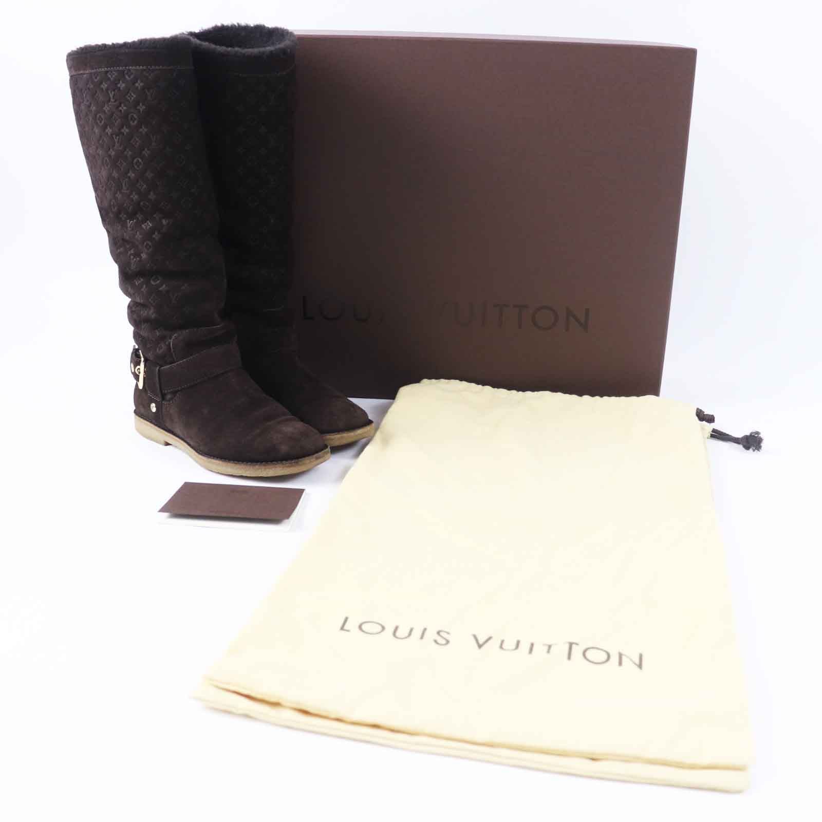 Louis Vuitton Monogram Mouton Knee-high Boots