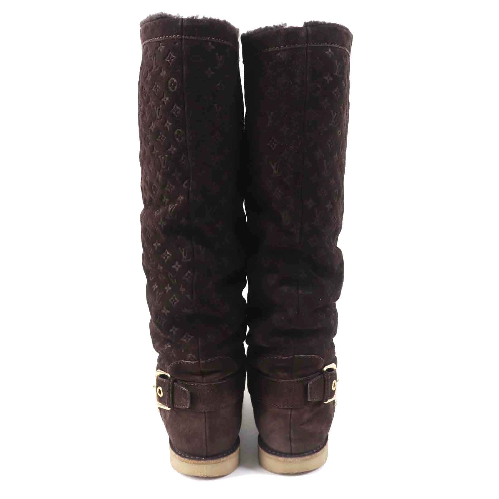 Louis Vuitton Monogram Mouton Knee-high Boots