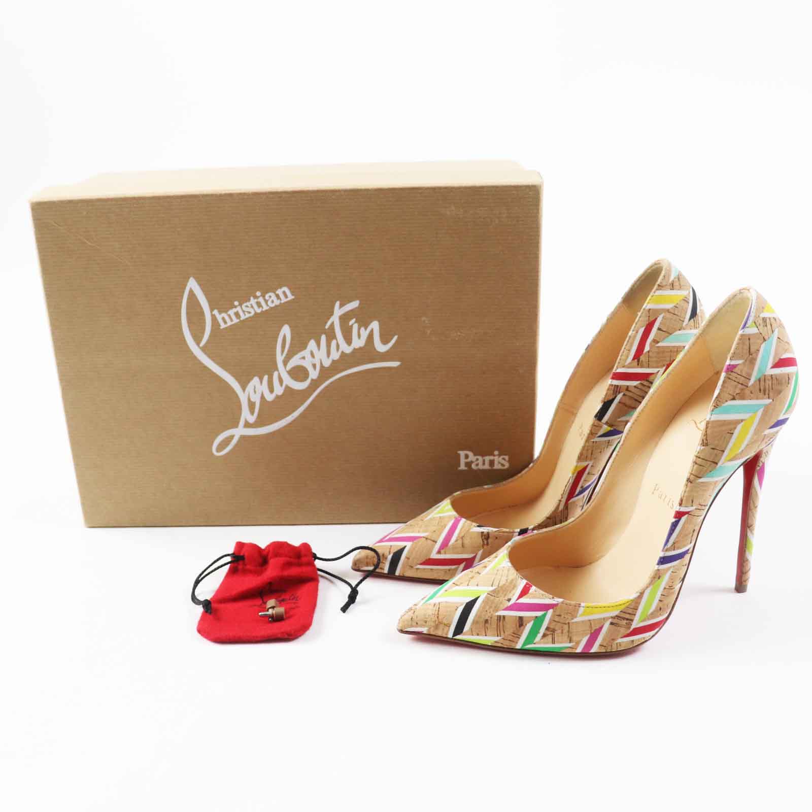 Christian Louboutin SO KATE 120 Cork Pumps