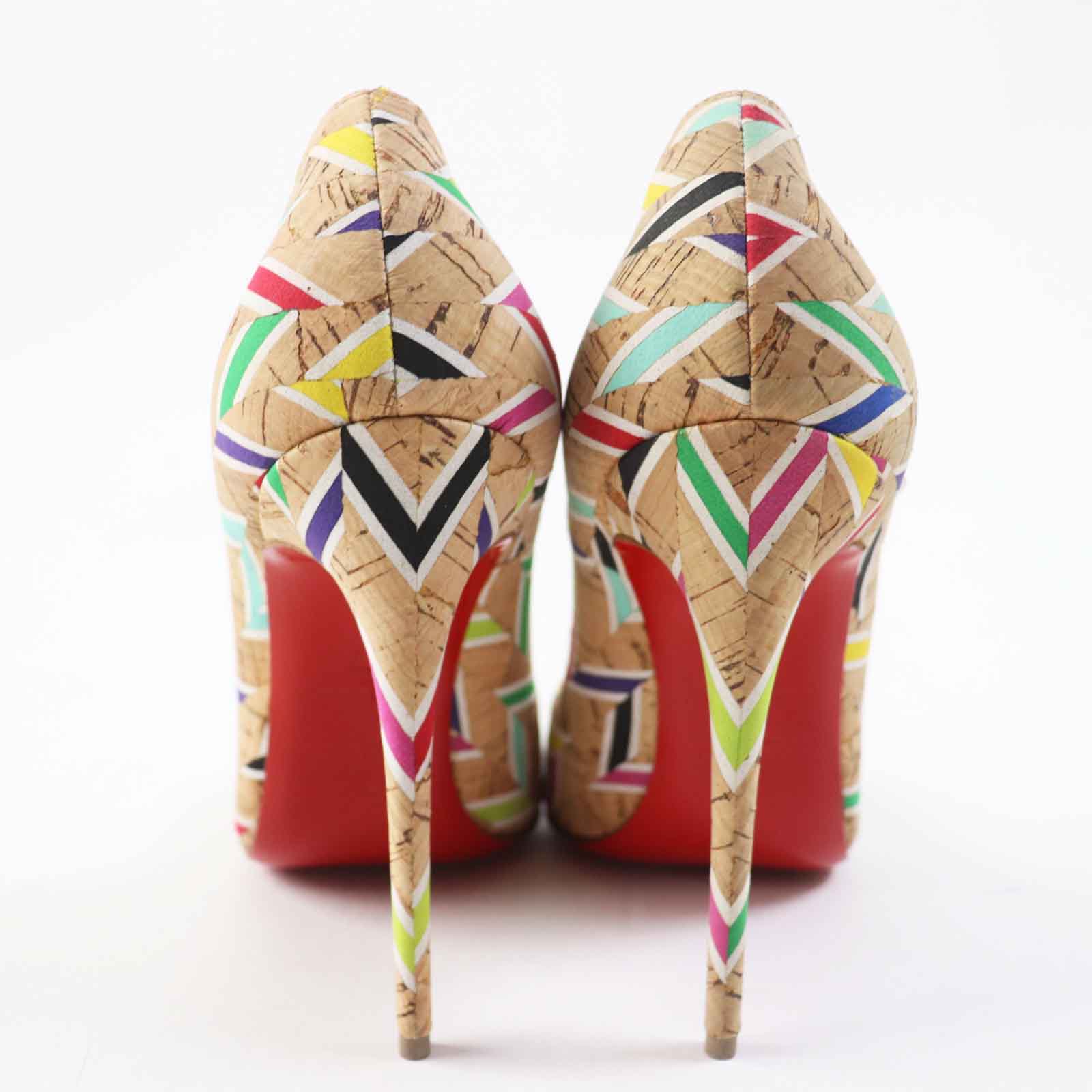 Christian Louboutin SO KATE 120 Cork Pumps