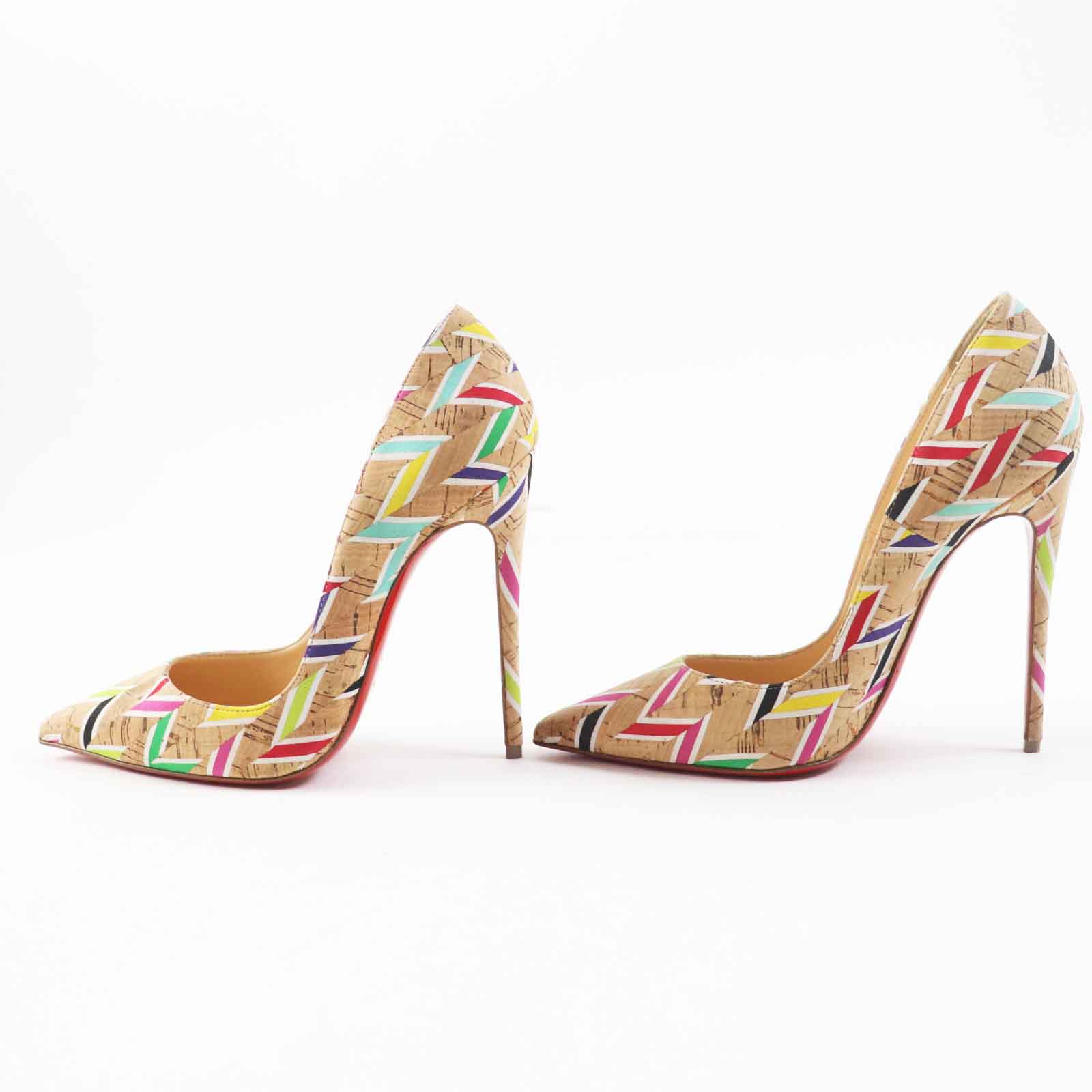 Christian Louboutin SO KATE 120 Cork Pumps