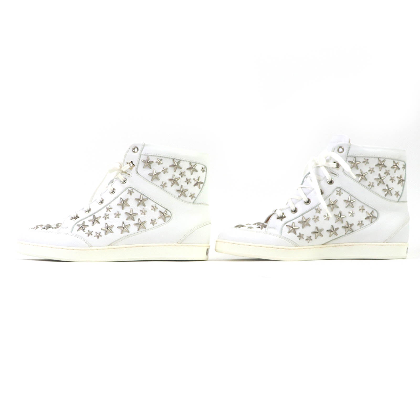 Jimmy Choo Star Studs Leather Sneakers