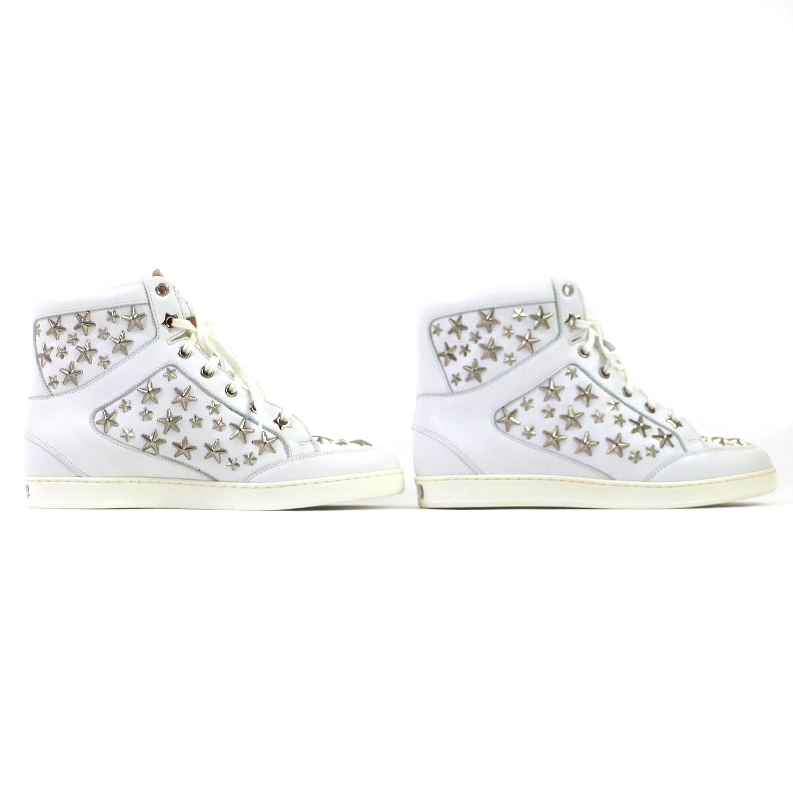 Jimmy Choo Star Studs Leather Sneakers