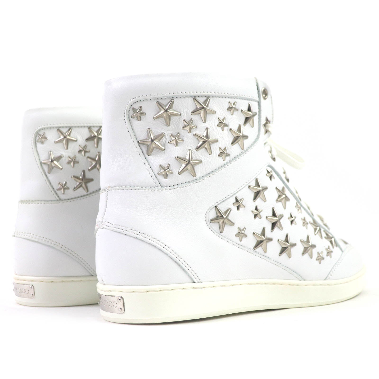 Jimmy Choo Star Studs Leather Sneakers