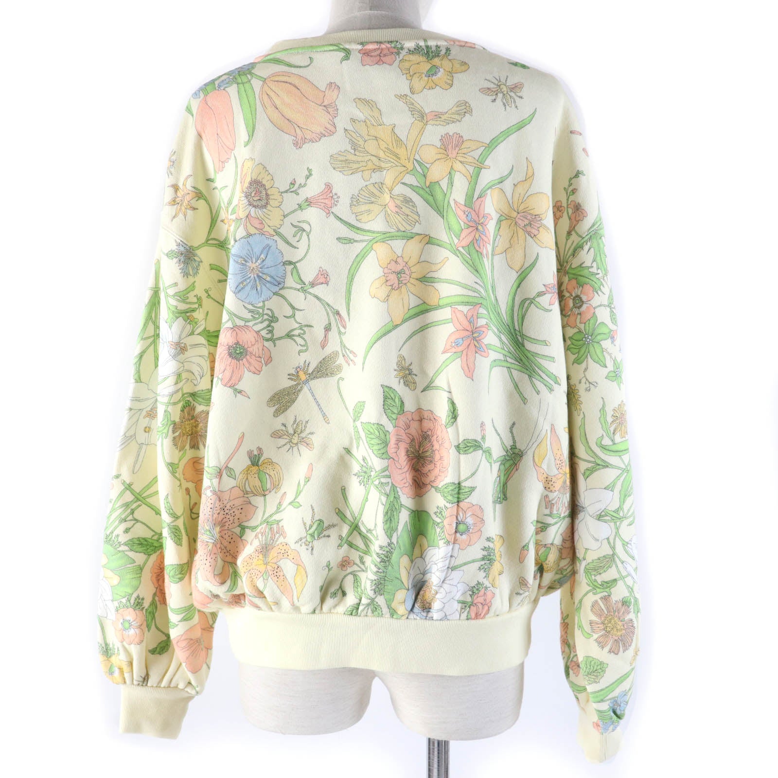 GUCCI Floral Logo Sweatshirt XS Ivory