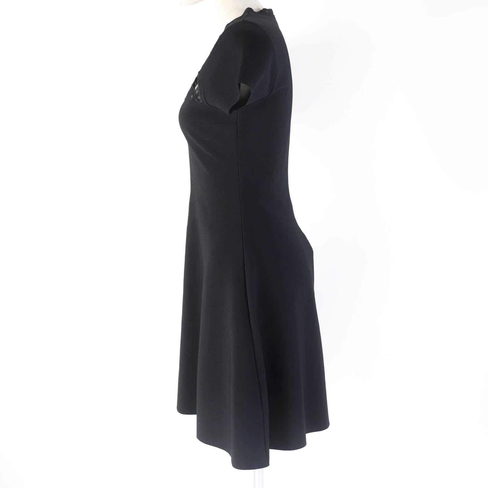 Valentino A-line Knit Dress Black S