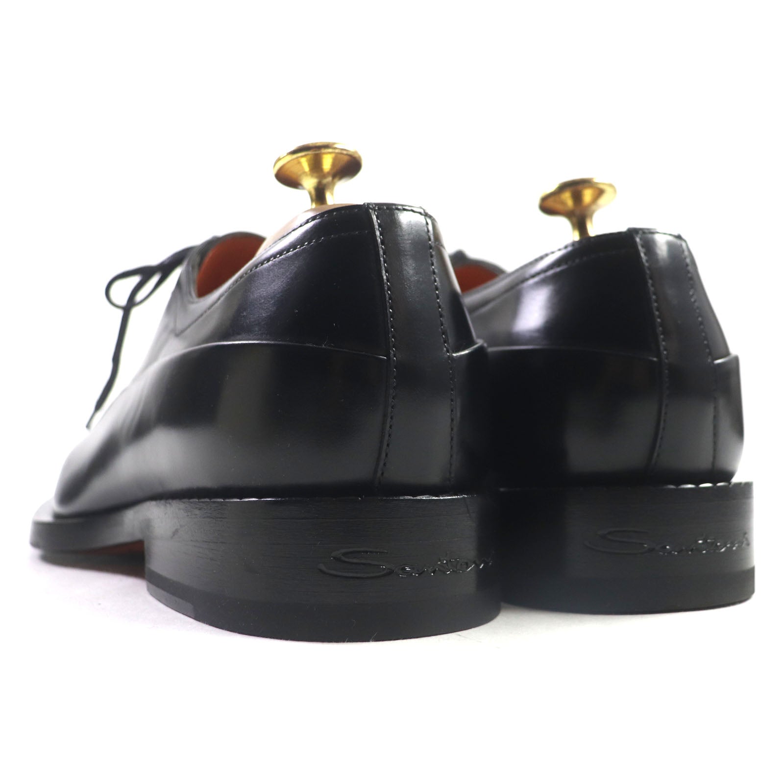 a.testoni Leather Lace-up Shoes Black