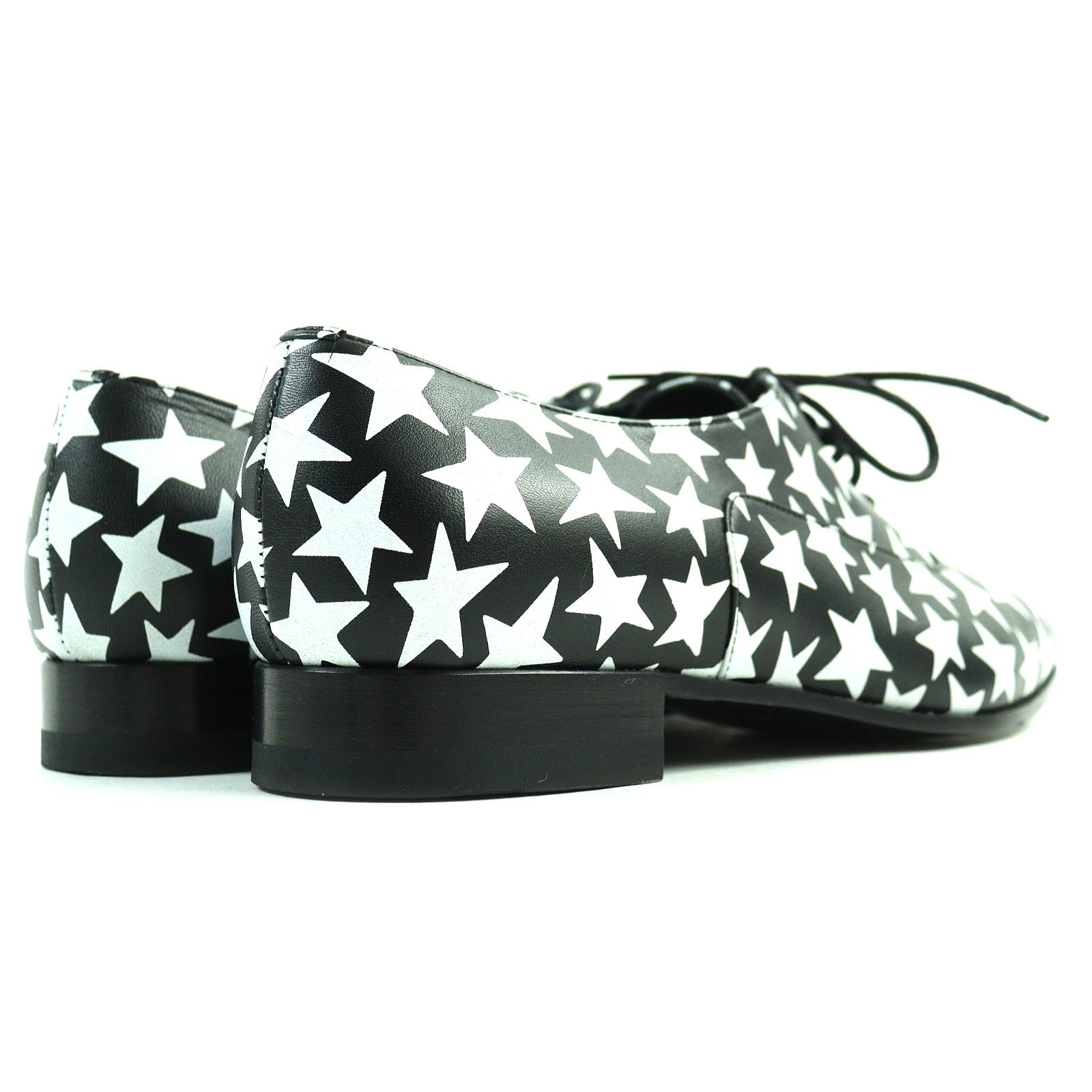 Saint Laurent Star Lace-up Leather Shoes 37