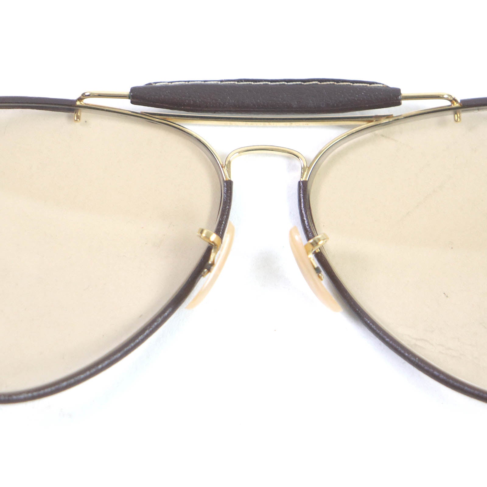 Ray-Ban B&L Pilot Sunglasses Brown Gold