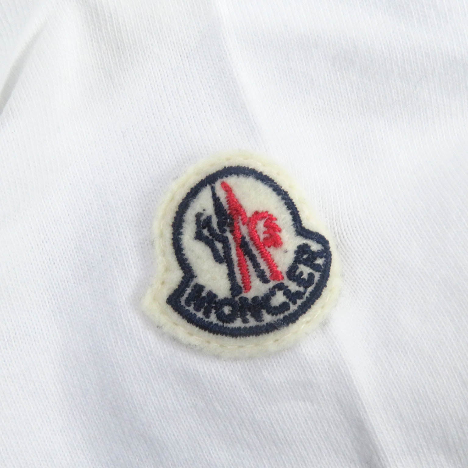 Moncler Cotton Logo T-Shirt White L