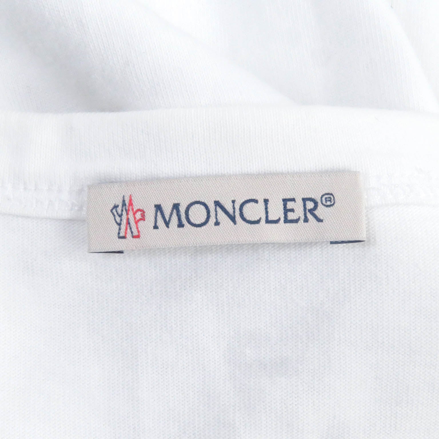 Moncler Cotton Logo T-Shirt White L