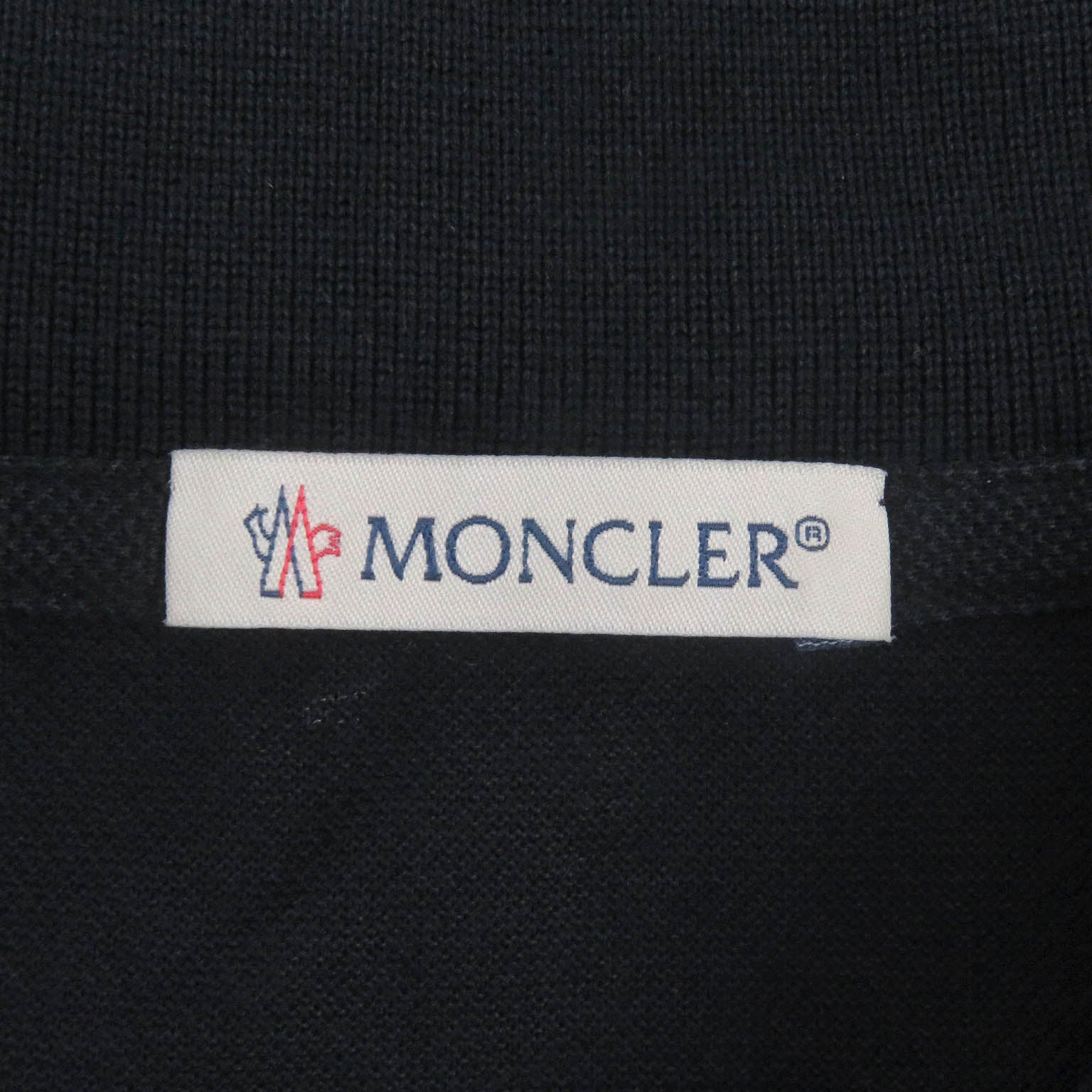 Moncler Cotton Polo Shirt Navy L