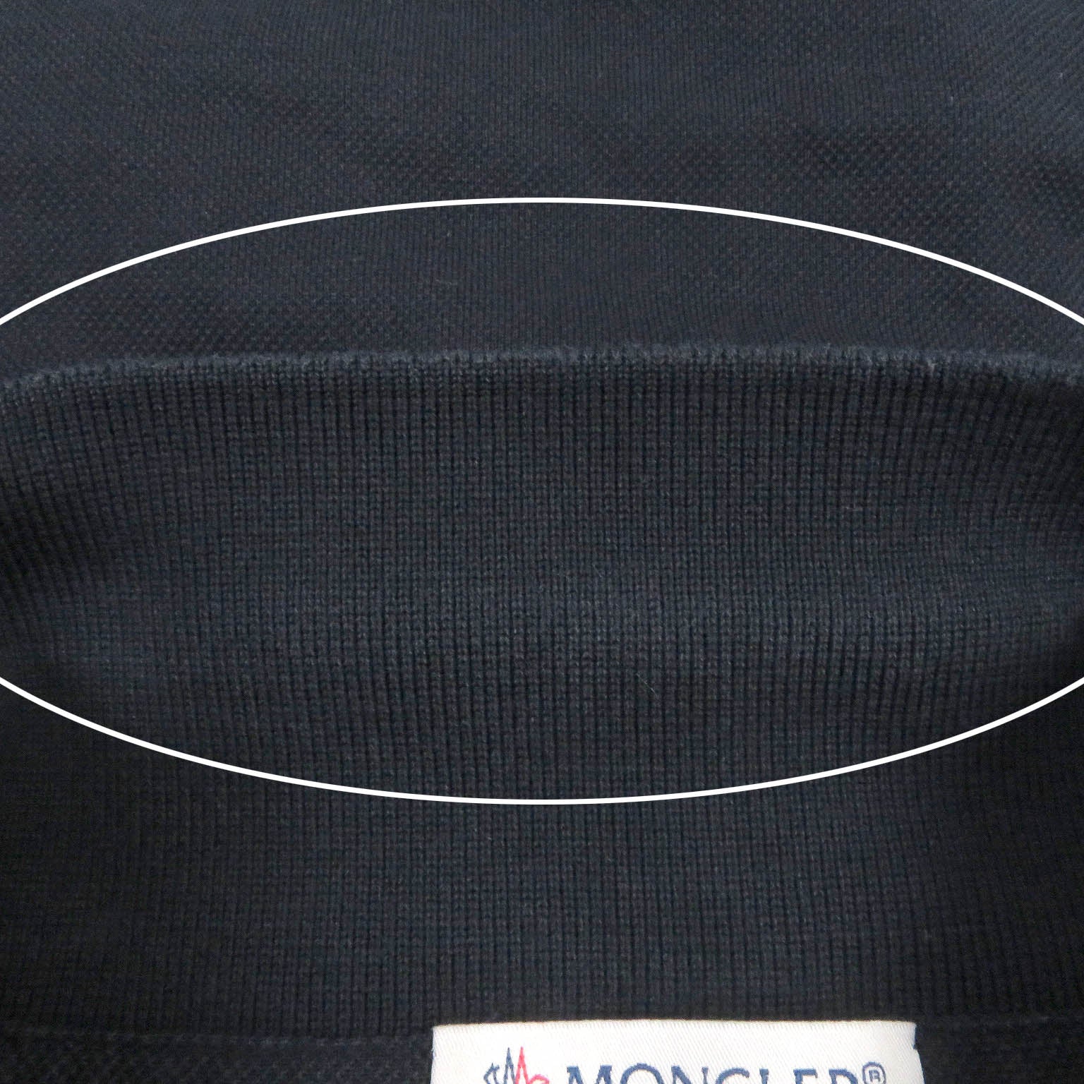 Moncler Cotton Polo Shirt Navy L