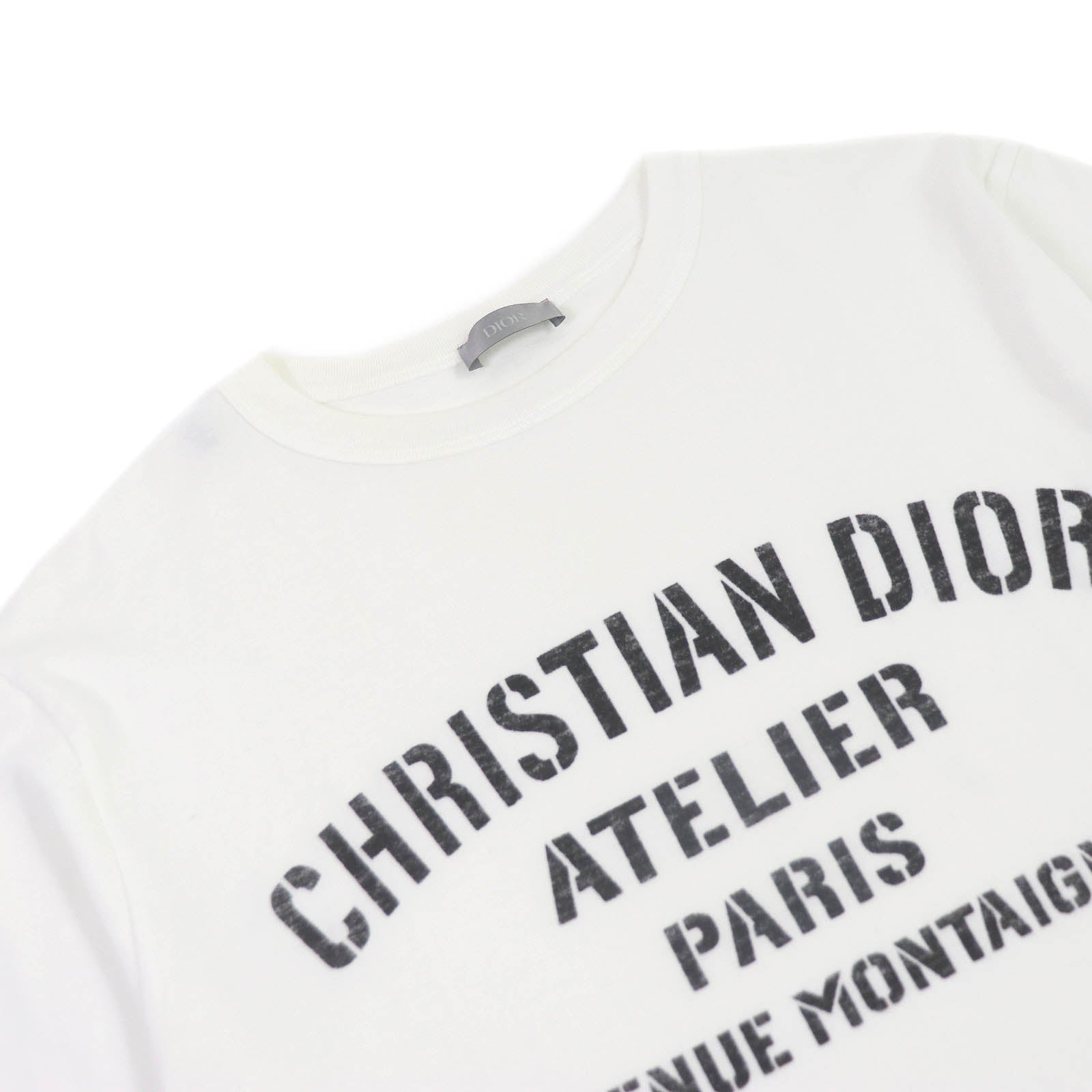 Dior Atelier Logo Cotton T-Shirt White M