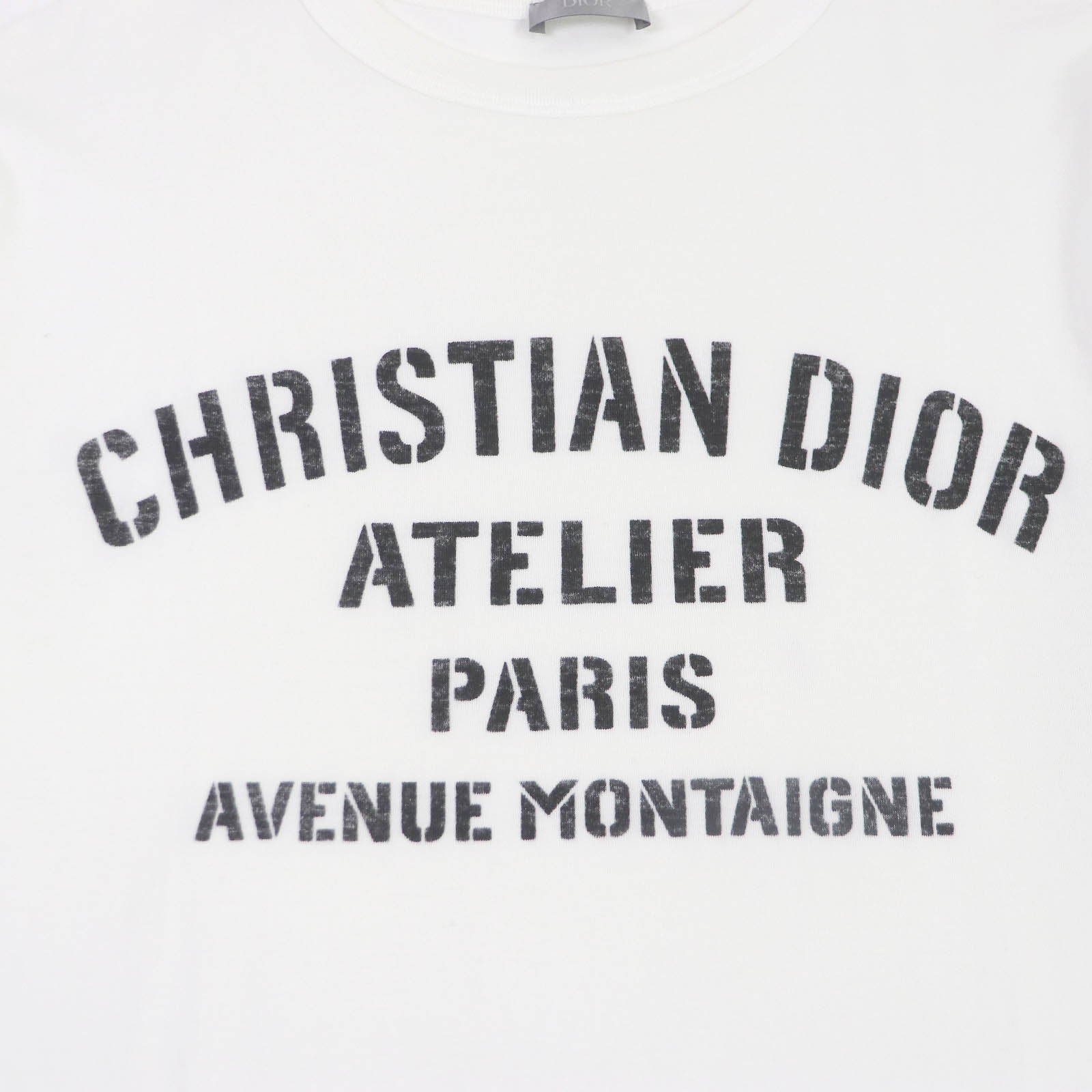 Dior Atelier Logo Cotton T-Shirt White M