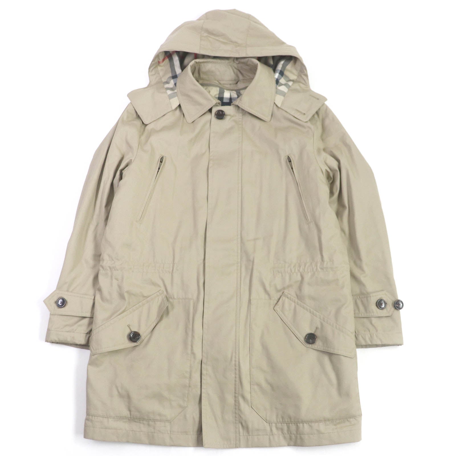 Burberry Nova Check Padded Coat Light Beige LL