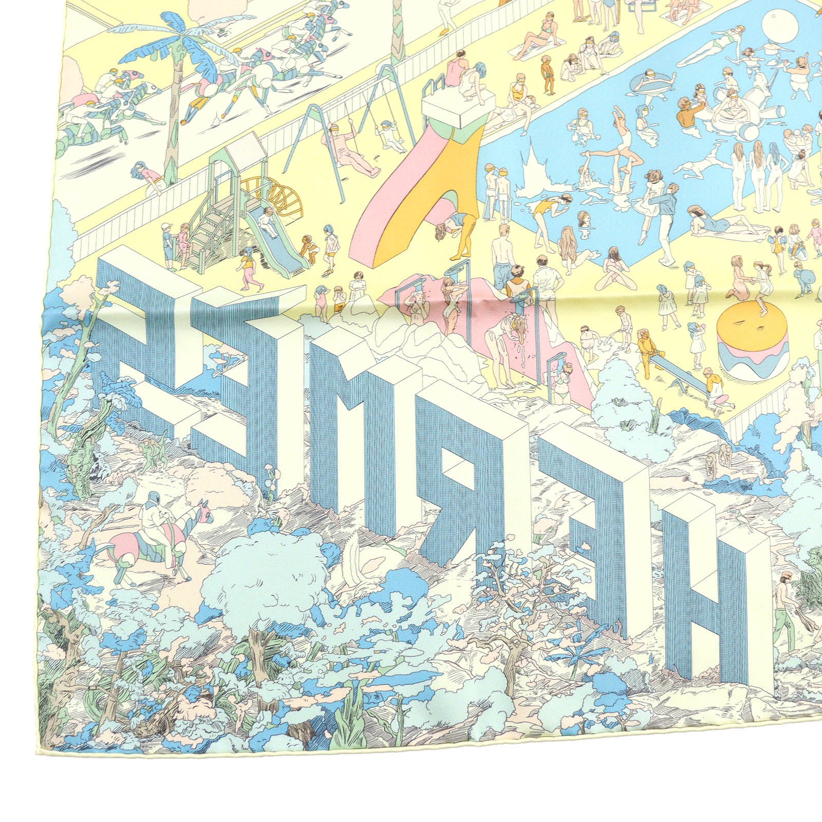 Hermes Calle 90 Silk Scarf 003751S