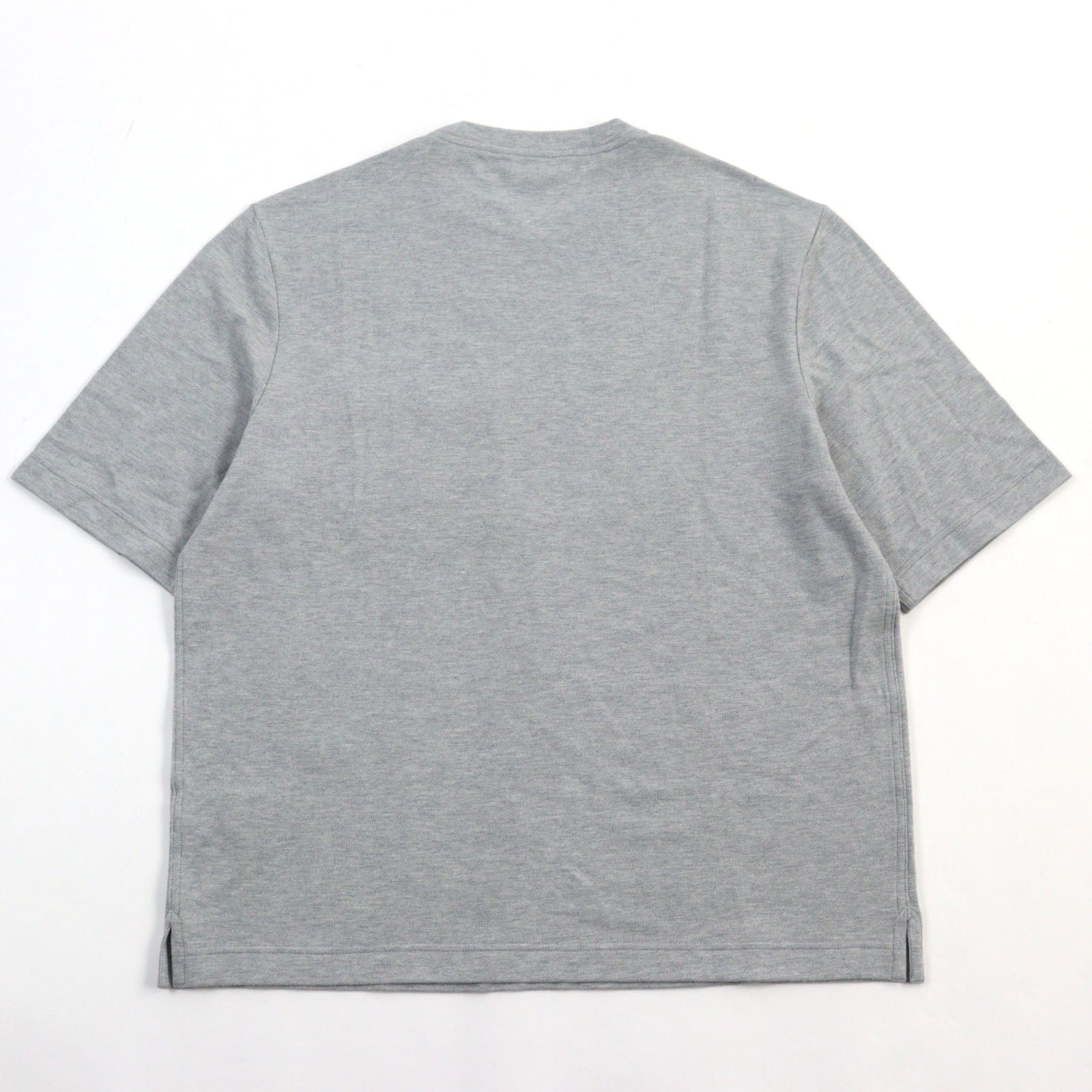 Hermes Cotton Cashmere Leather T-shirt Gray M