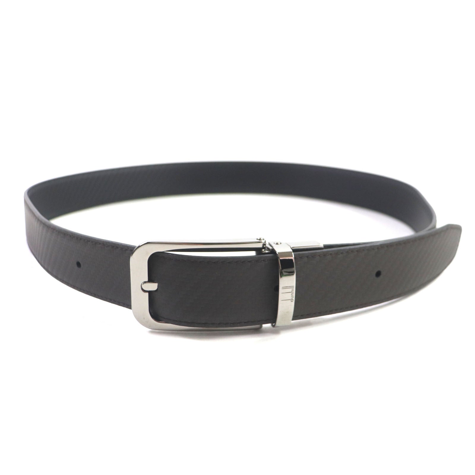 Dunhill Reversible Leather Belt Dark Brown Black