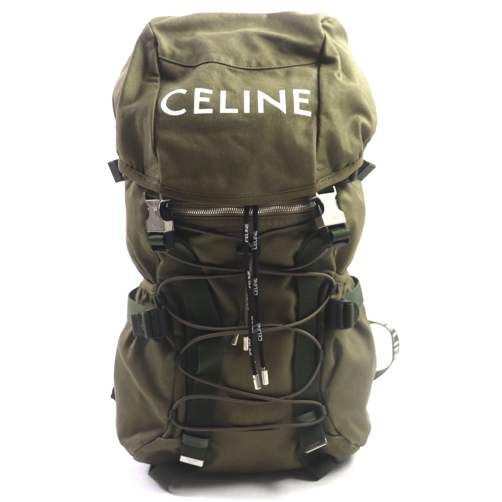 Celine Canvas Leather Logo Trekking Backpack