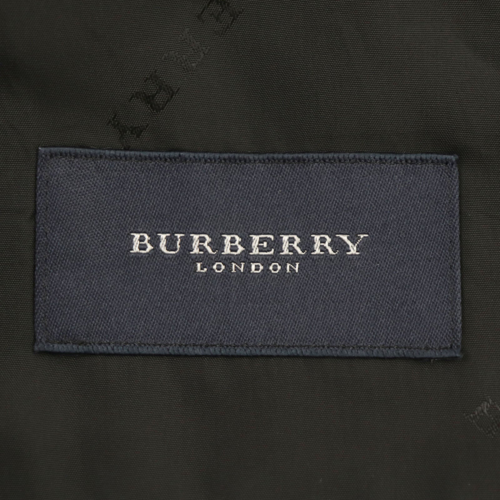 Burberry Wool Silk Striped Suit Black Purple