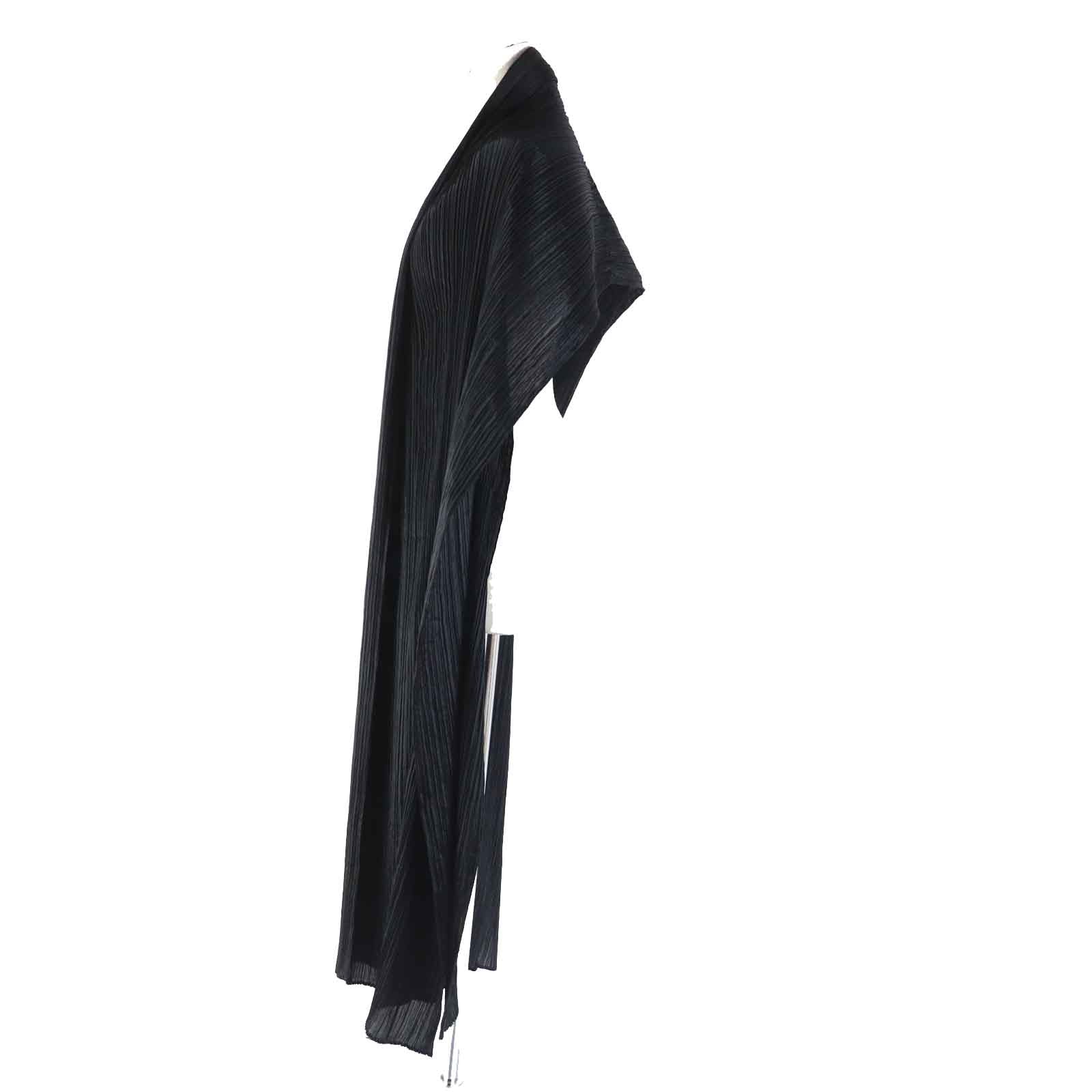 Polyester Large Stole Poncho Black Women