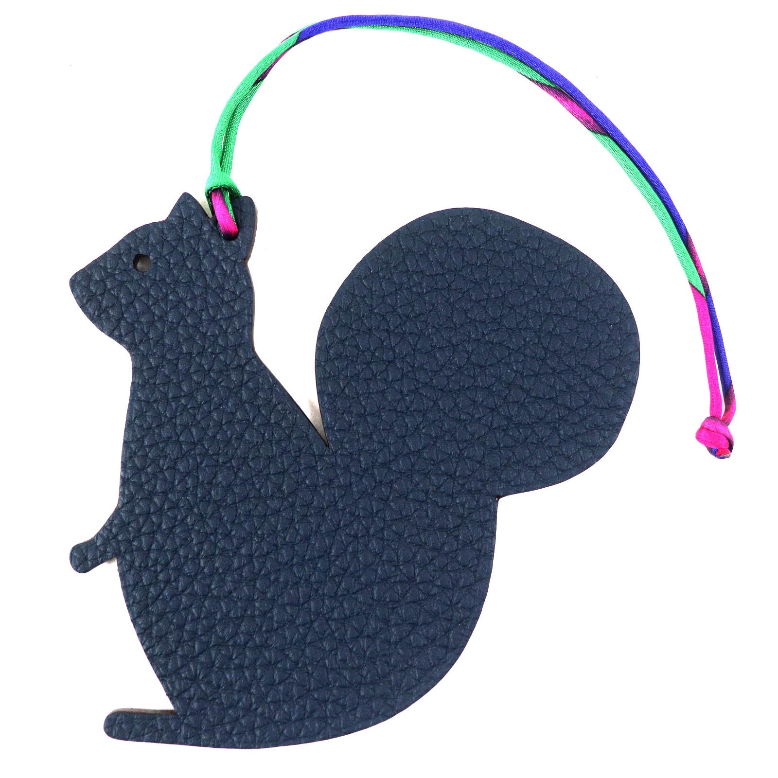 Hermes Petit Ash Squirrel Leather Bag Charm