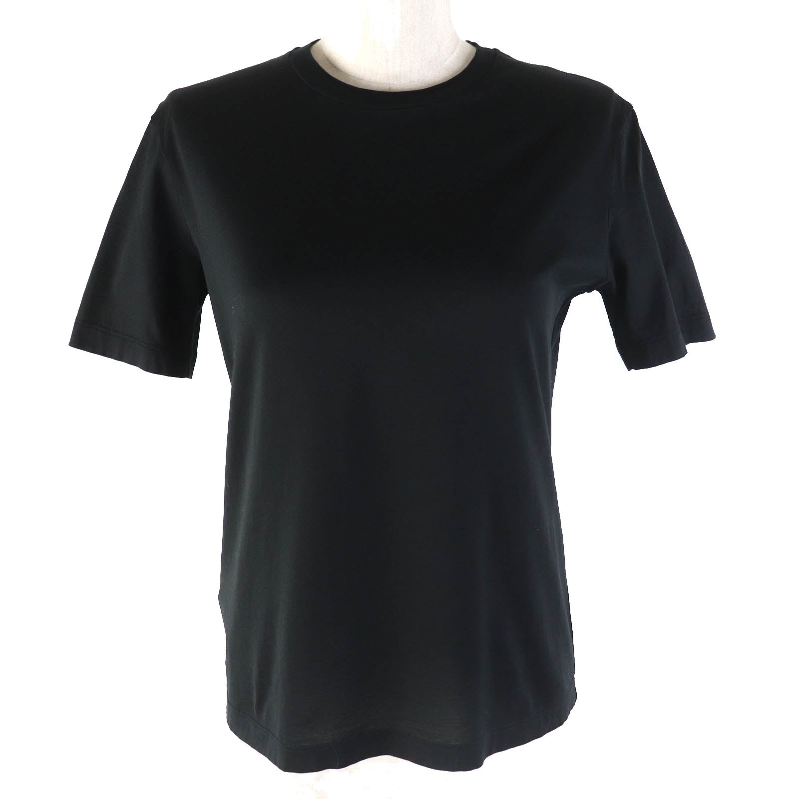 PRADA Cotton Crew Neck T-shirt Black XS