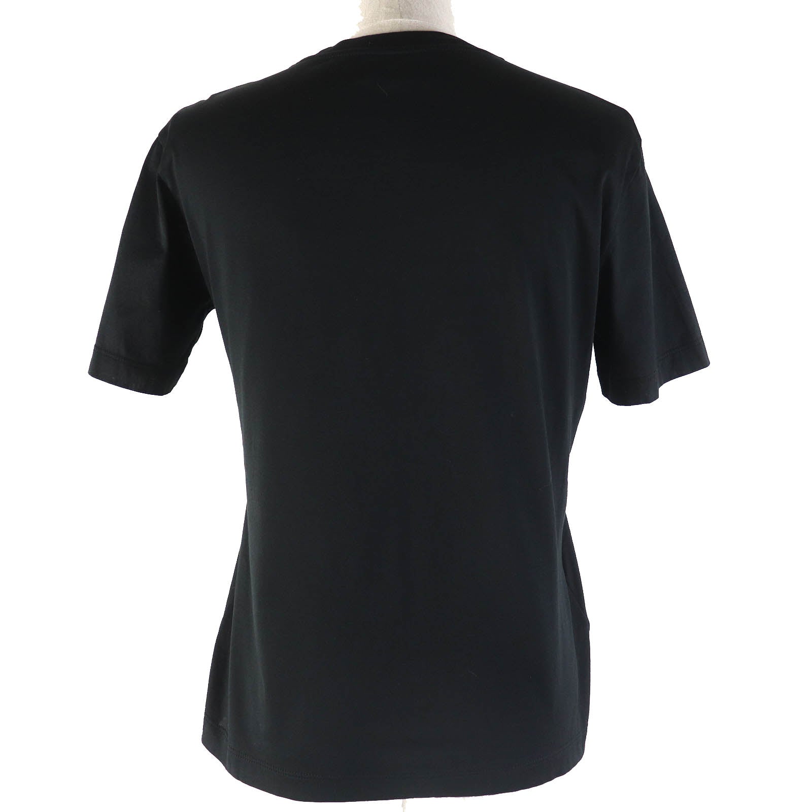 PRADA Cotton Crew Neck T-shirt Black XS