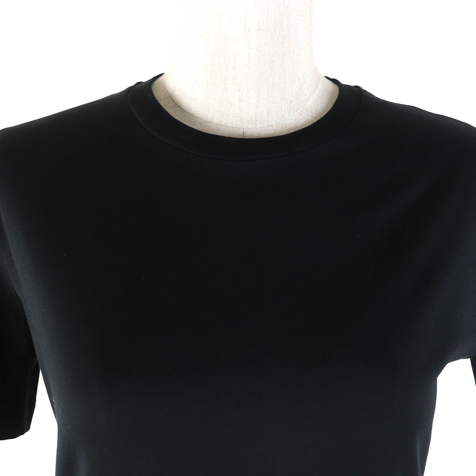 PRADA Cotton Crew Neck T-shirt Black XS