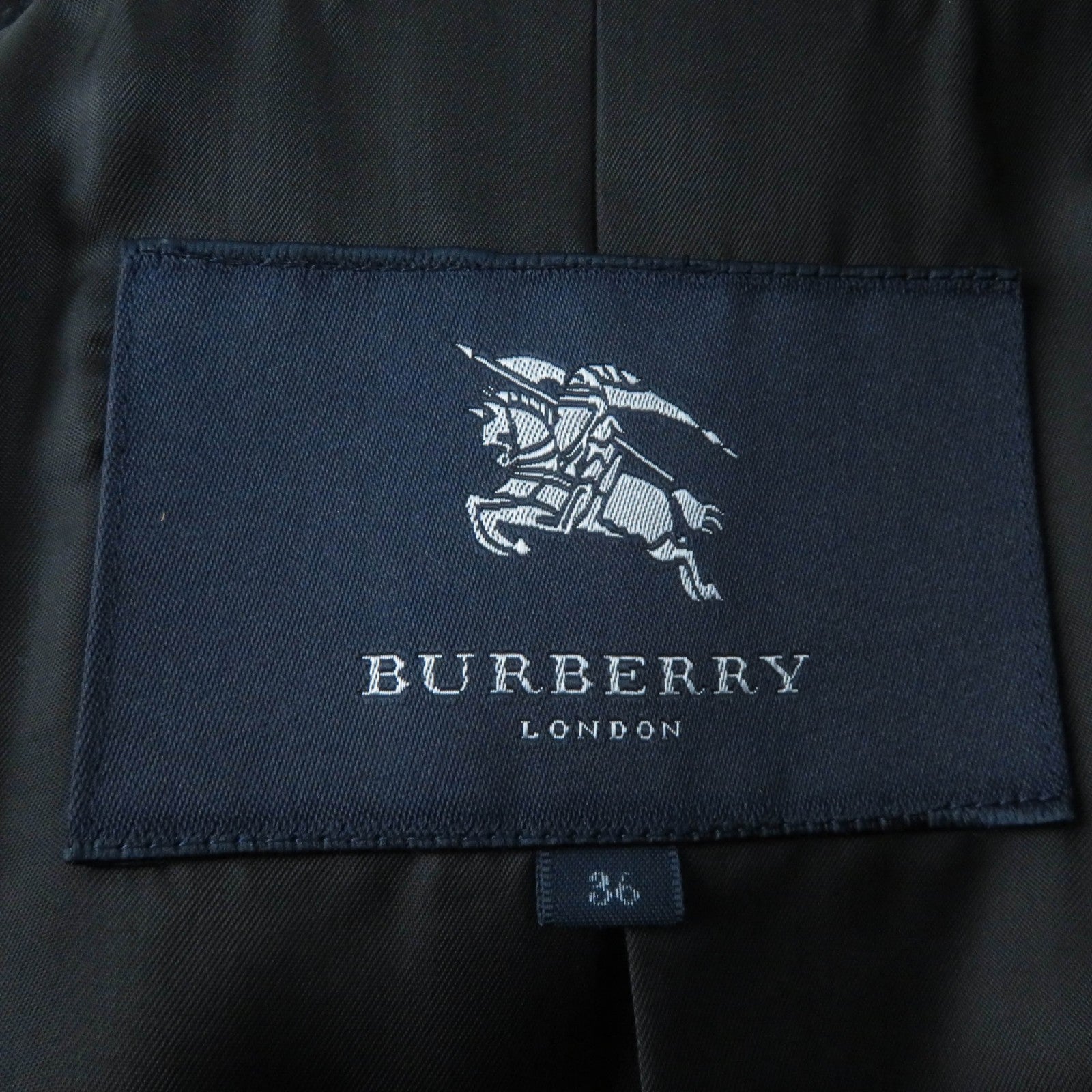 Burberry Angola Wool Long Coat Black 36