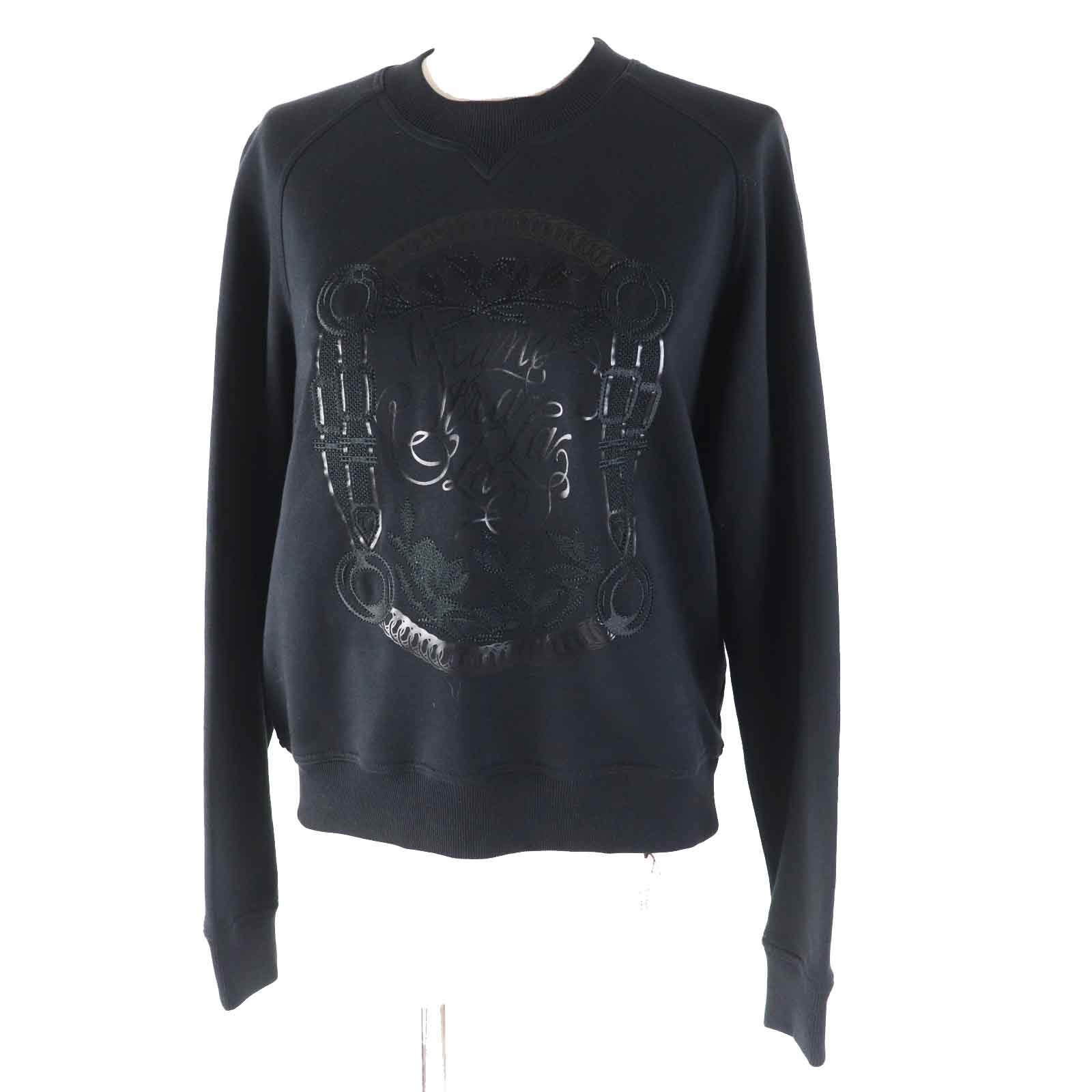 Hermes Cotton Embroidered Long Sleeve Sweatshirt