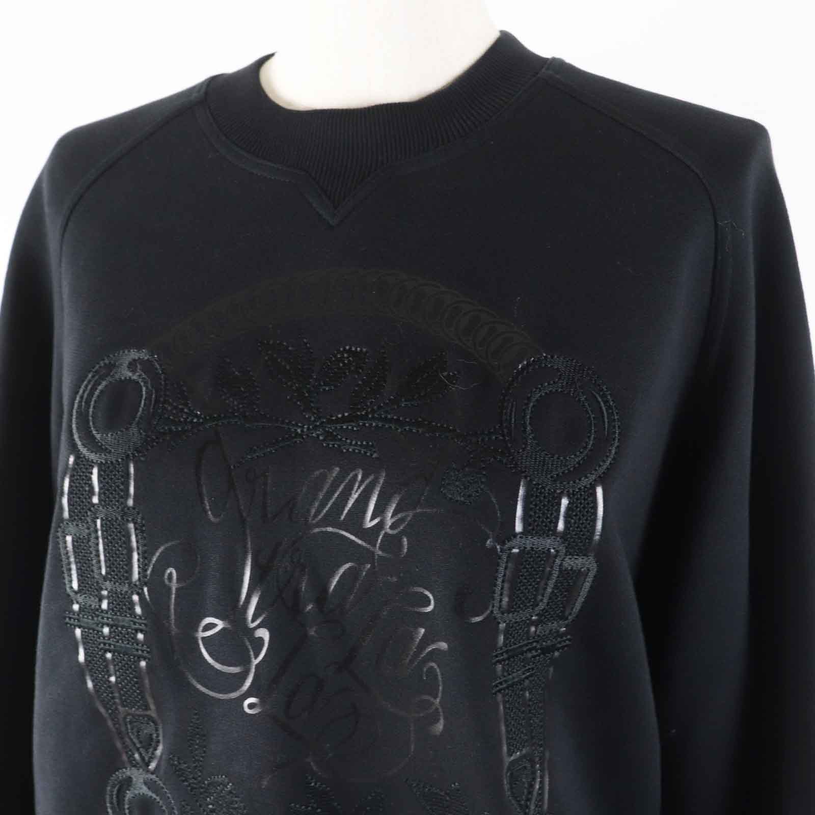 Hermes Cotton Embroidered Long Sleeve Sweatshirt