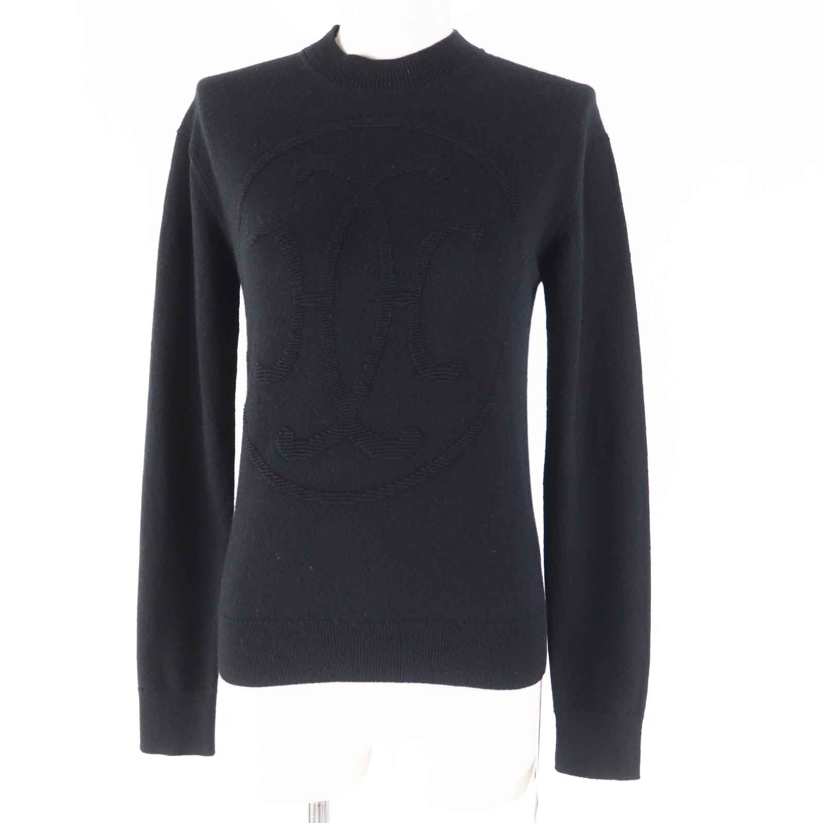 Hermes Cashmere H Lift Knit Black Women