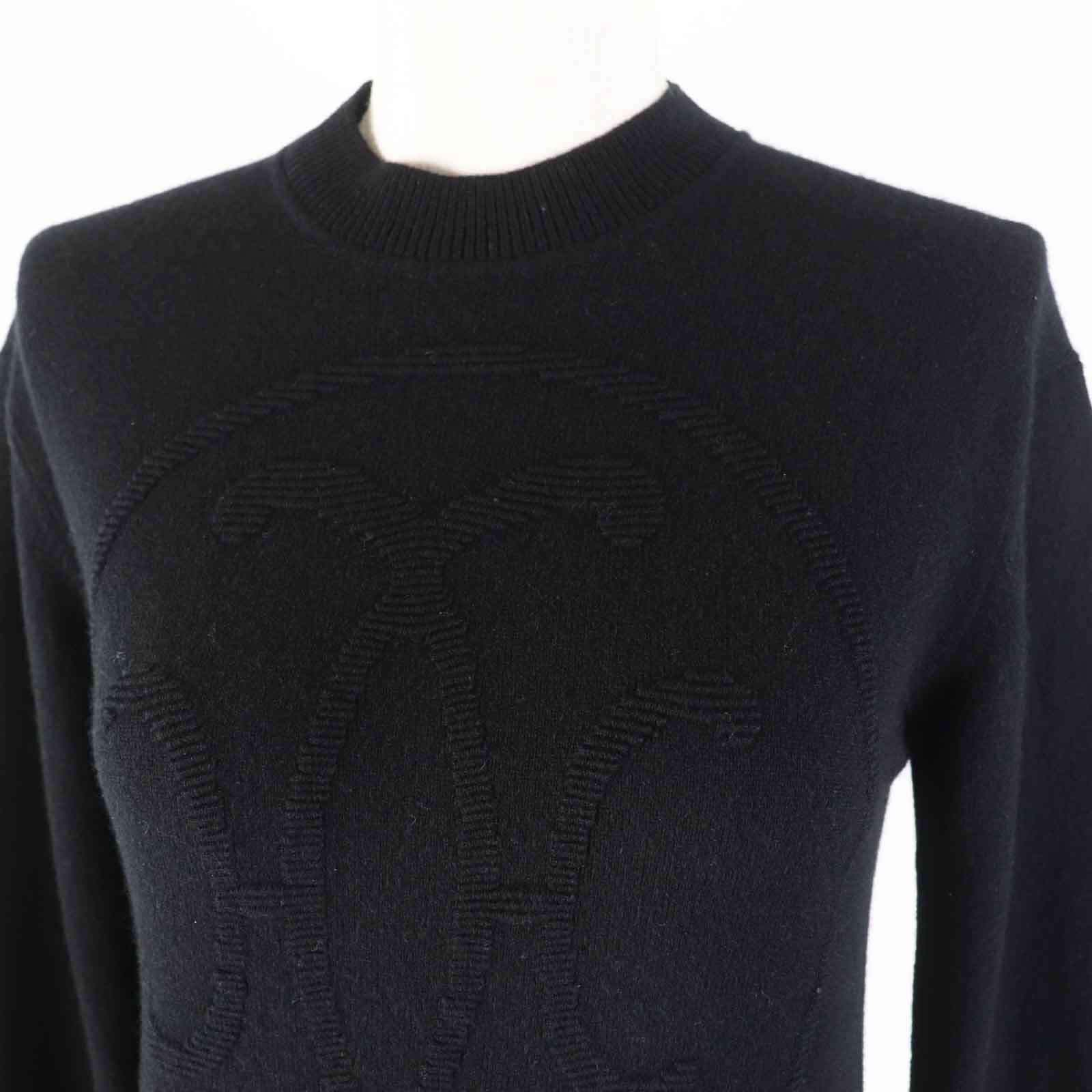 Hermes Cashmere H Lift Knit Black Women