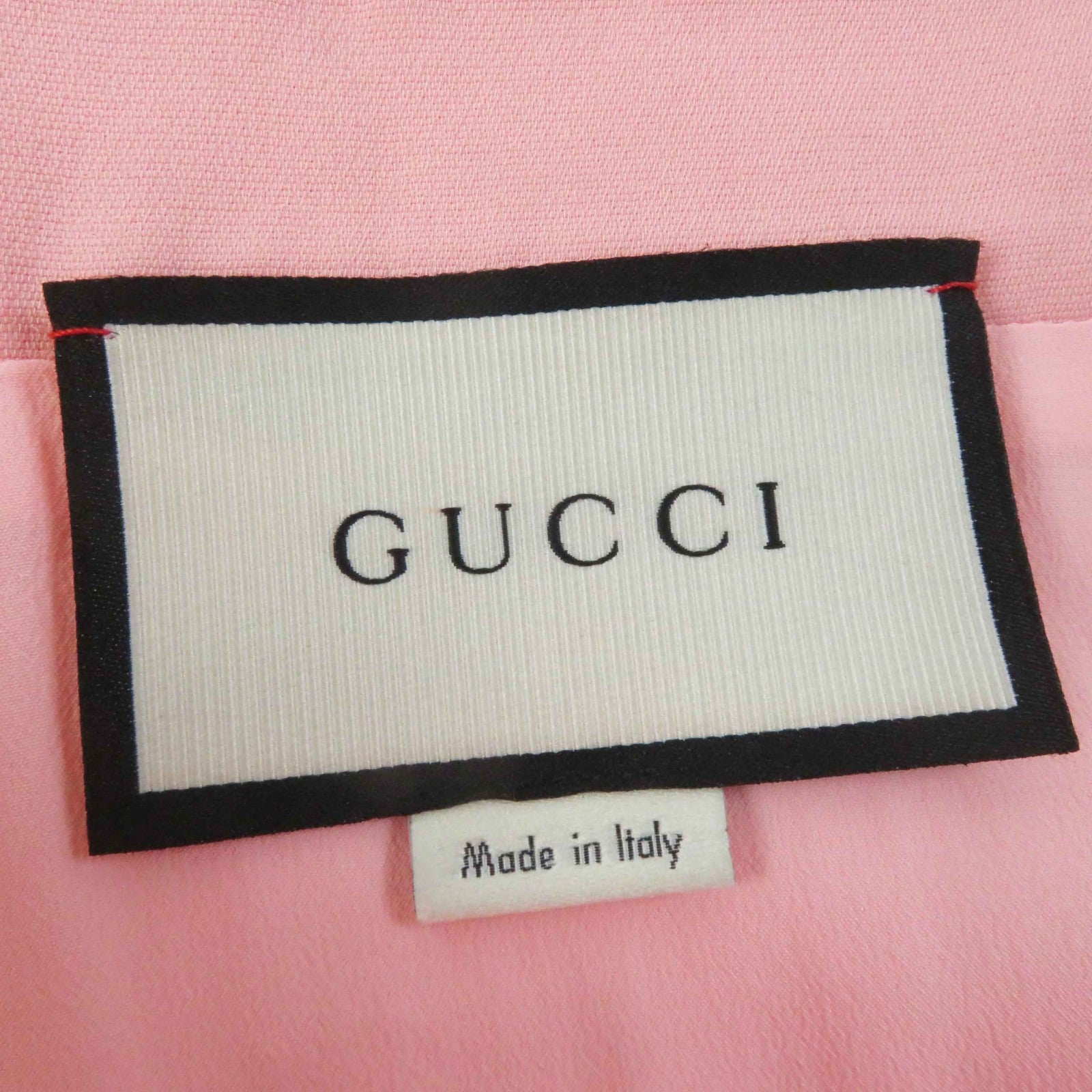 Gucci Wool Silk Trapezoid Skirt Pink 44