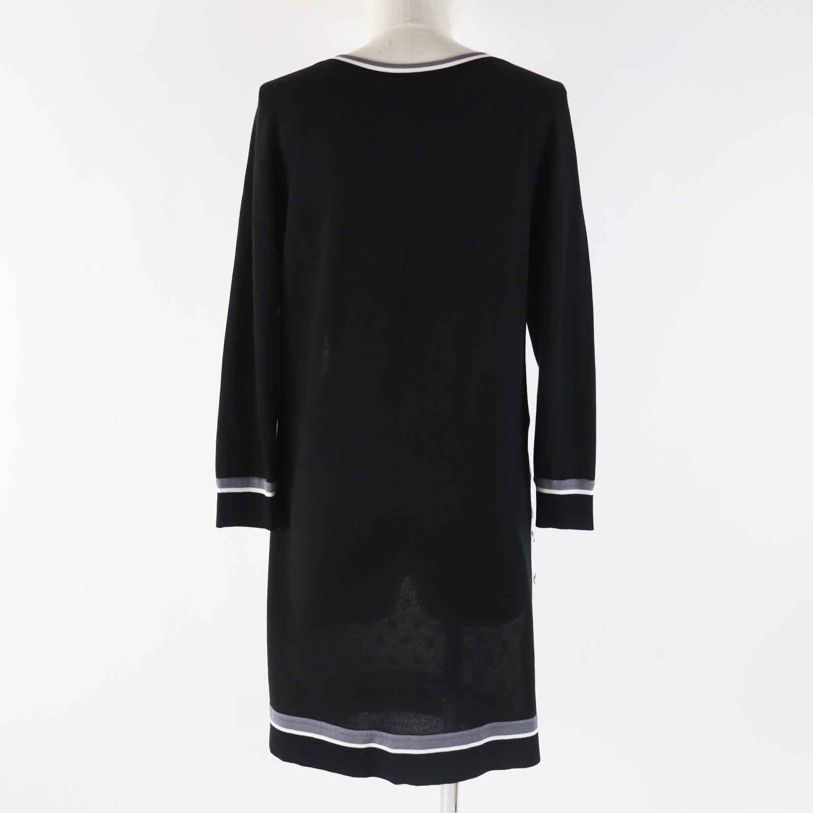 Hermes Silk Twill Print Long Sleeve Dress