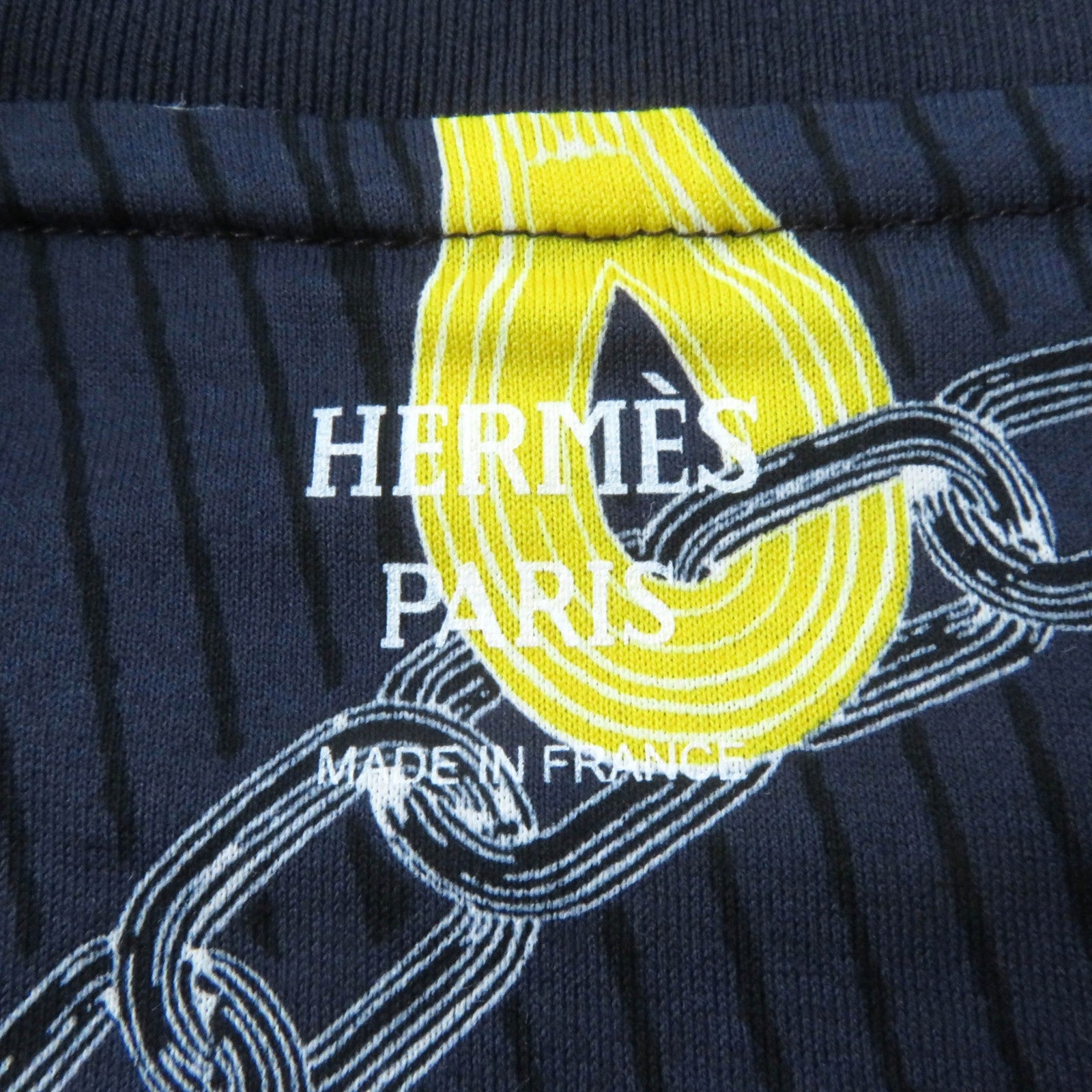 Hermes Kaleidoscope Cotton T-shirt Navy 40