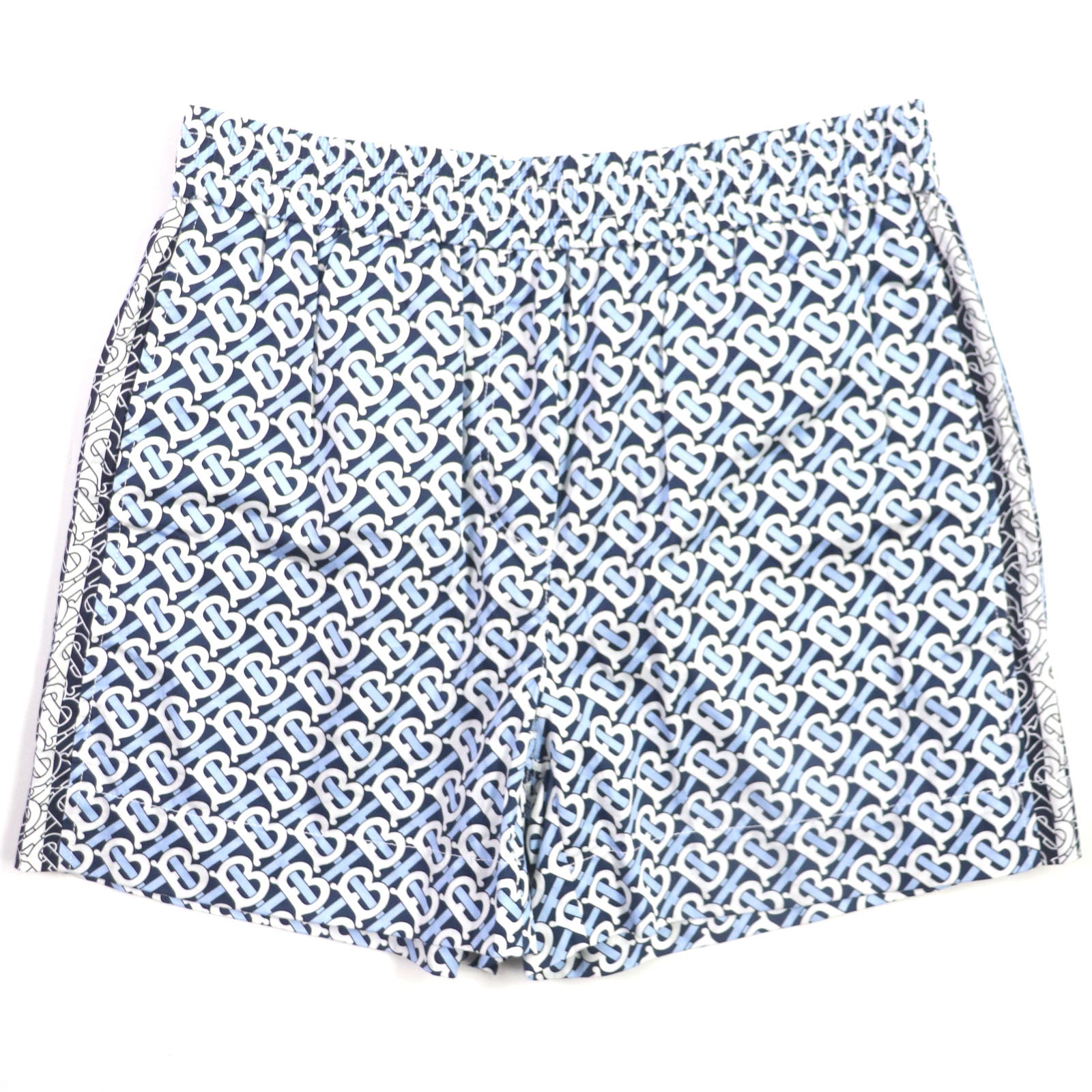 Burberry Cotton TB Monogram Shorts Blue