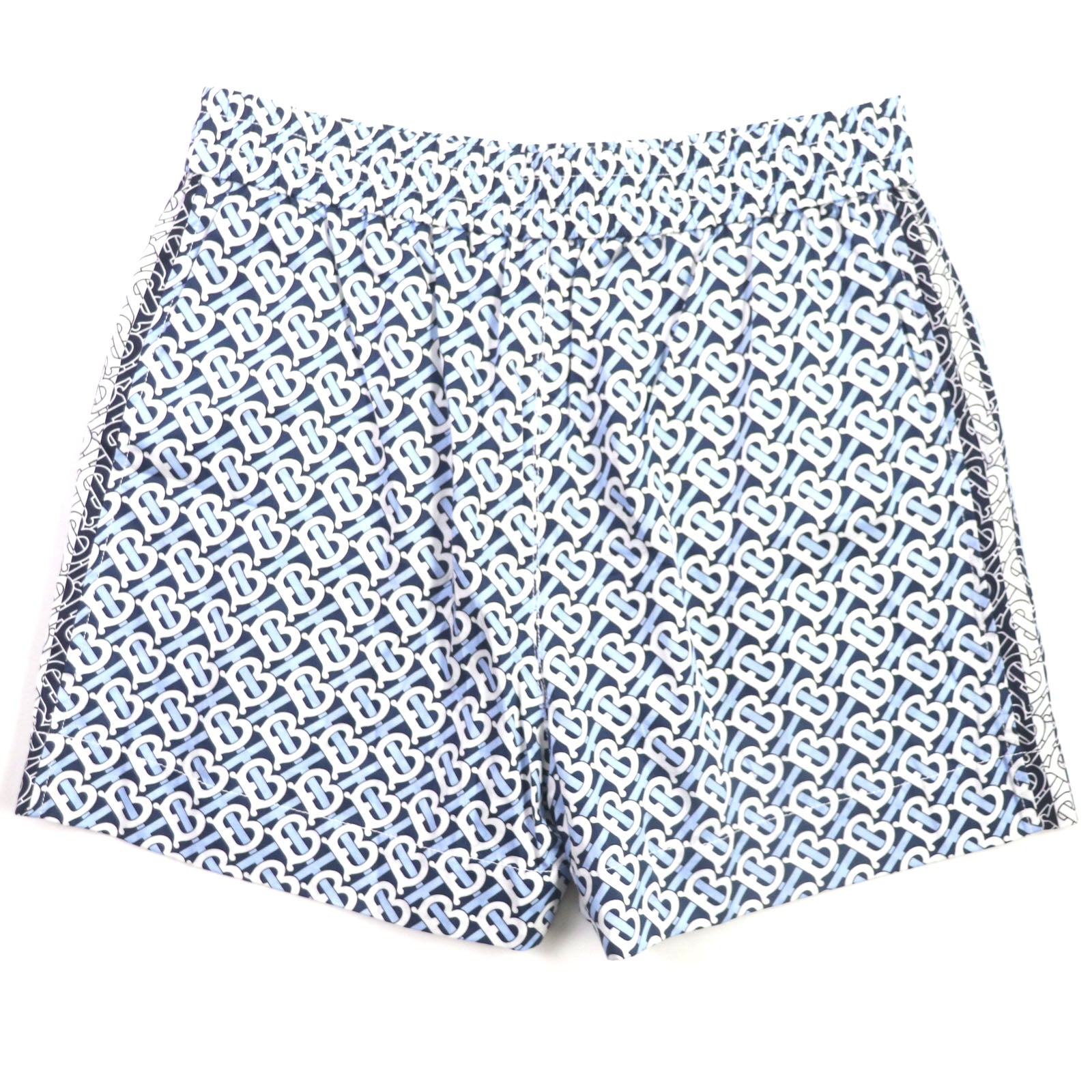 Burberry Cotton TB Monogram Shorts Blue