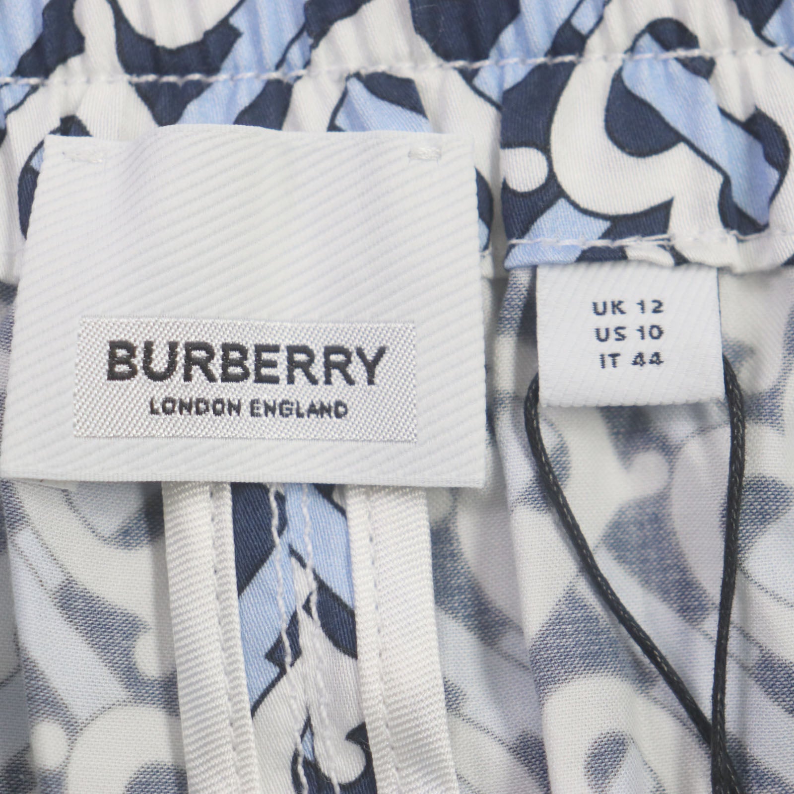 Burberry Cotton TB Monogram Shorts Blue