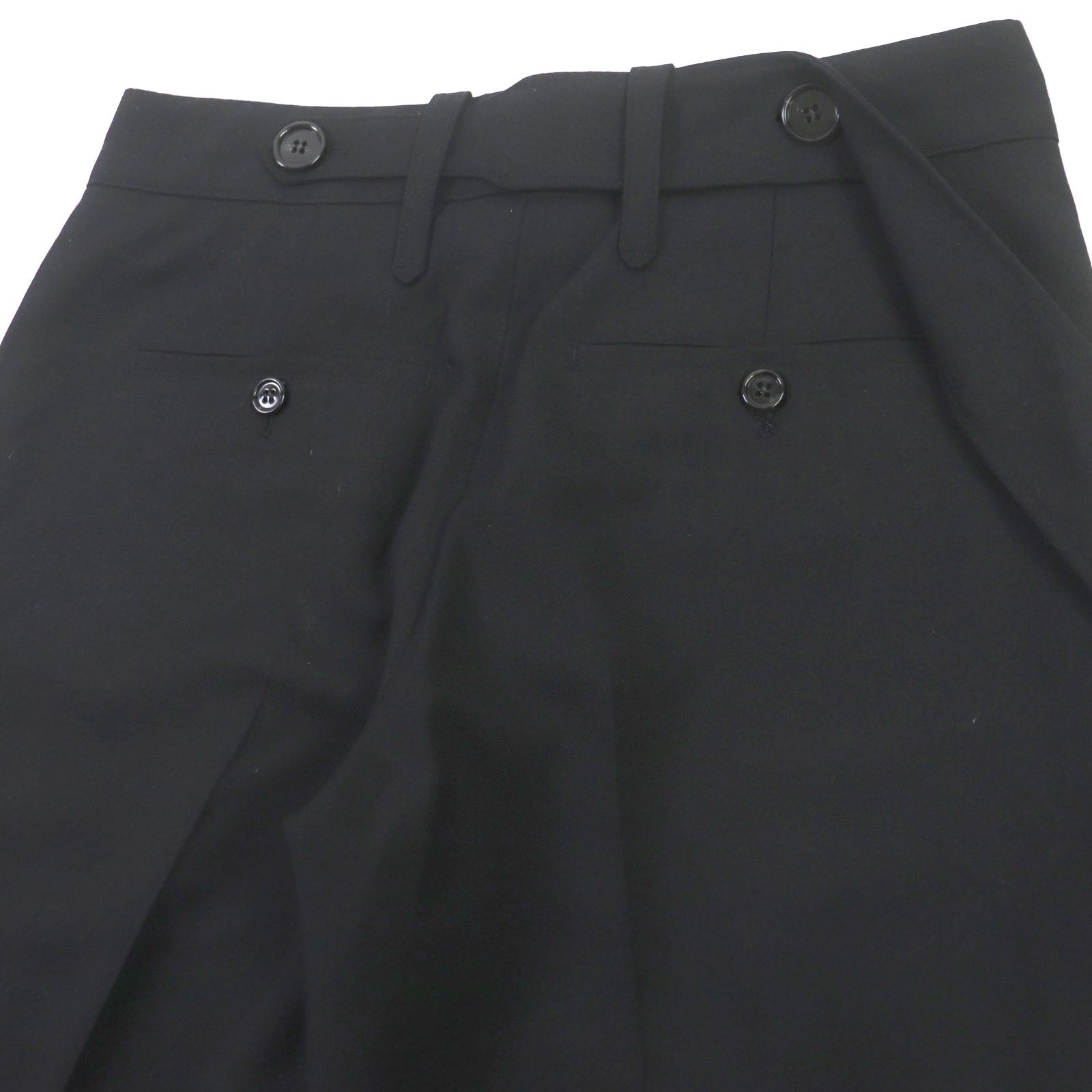 Burberry Wool Belted Pants Black 38