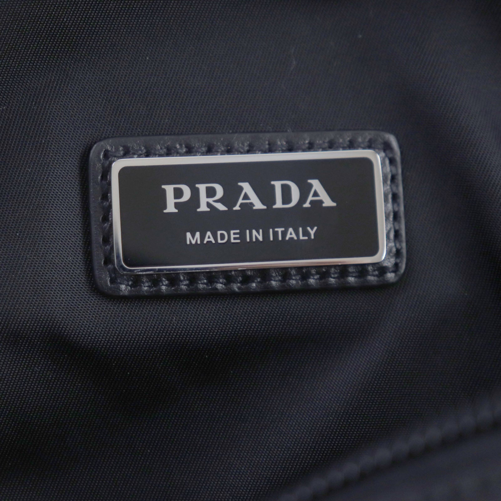 Prada Triangle Logo Re-Nylon Leather Body Bag