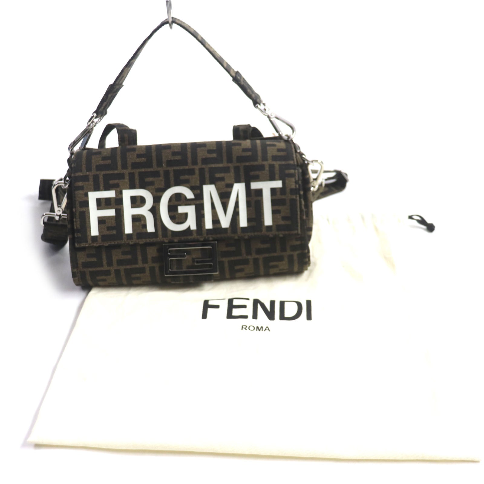 Fendi Zucca Baguette 3Way Tote Bag