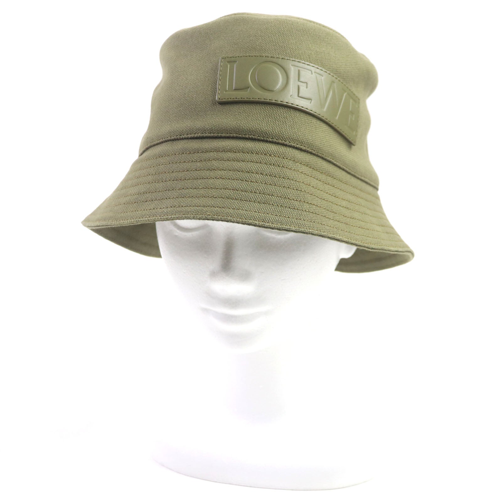 Loewe Cotton Bucket Hat with Leather Logo