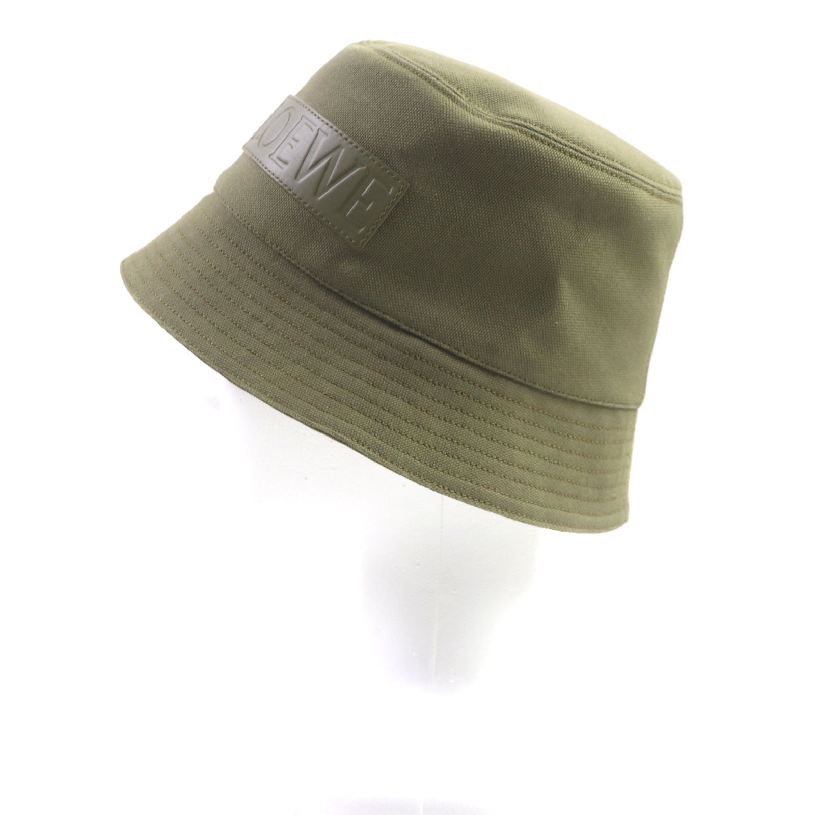 Loewe Cotton Bucket Hat with Leather Logo