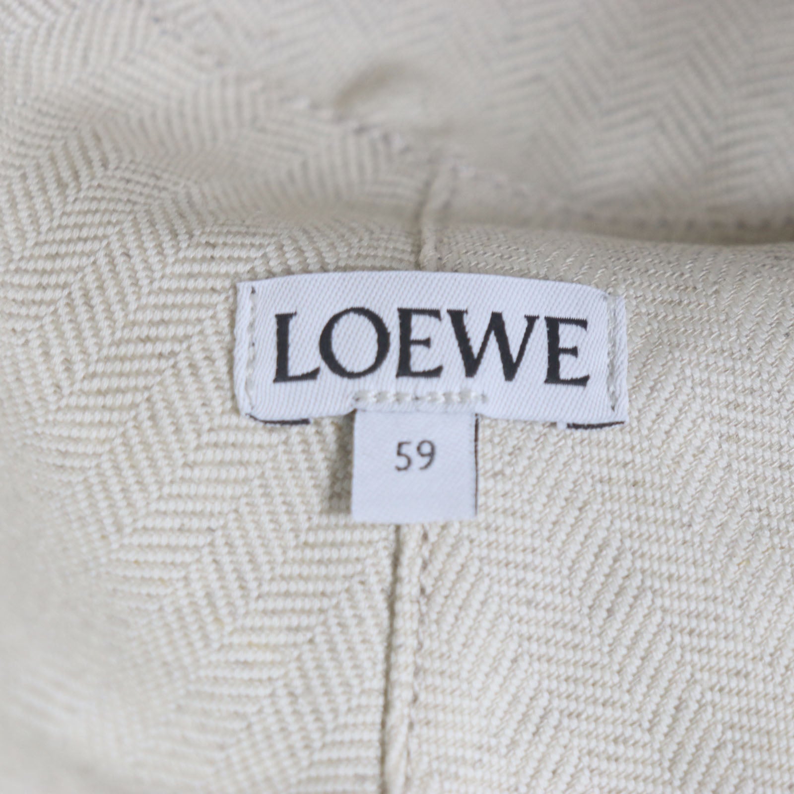 Loewe Cotton Bucket Hat with Leather Logo